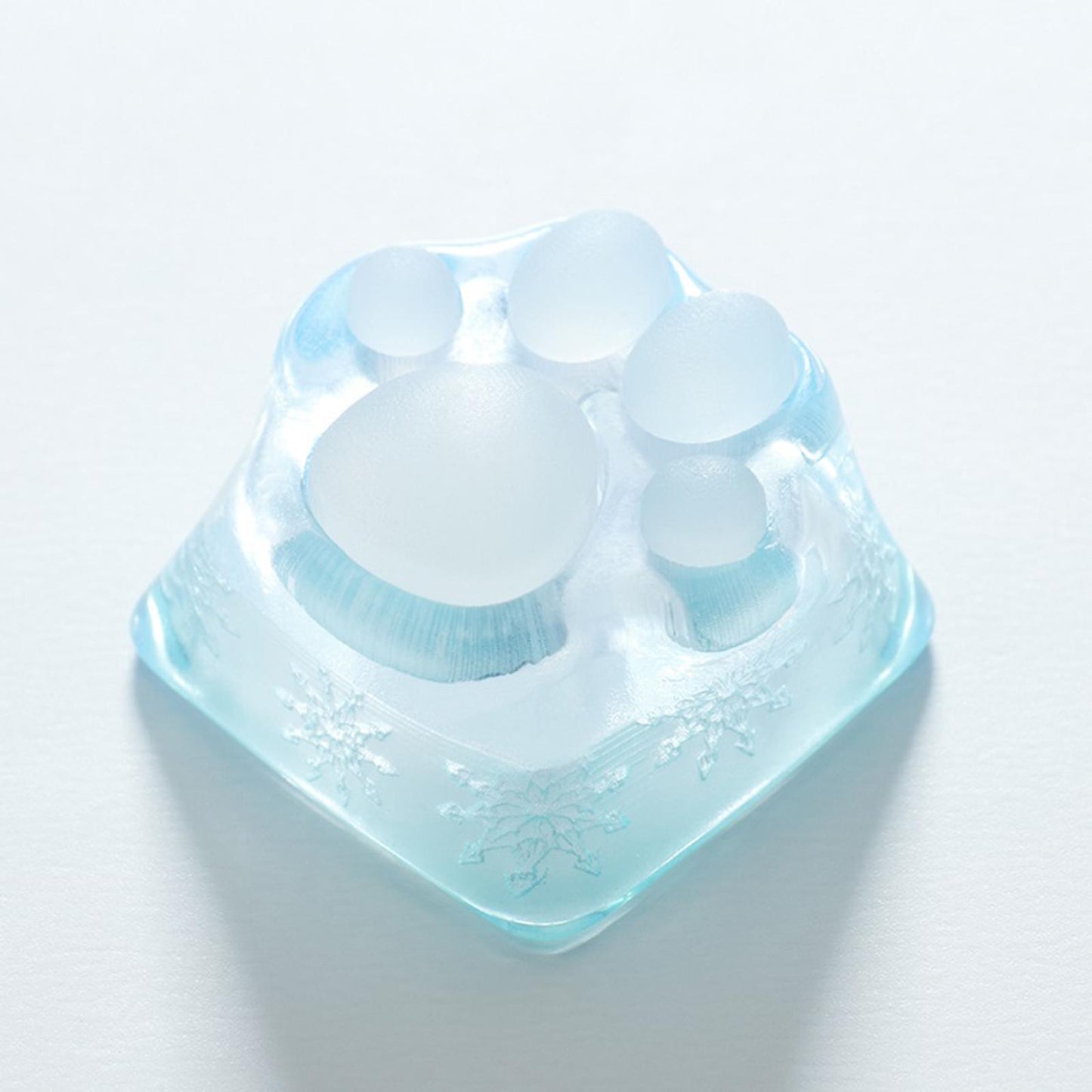 Clear Resin Cat Paw Mechanical Keyboard Keycap Pad for Cherry MX DIY Blue