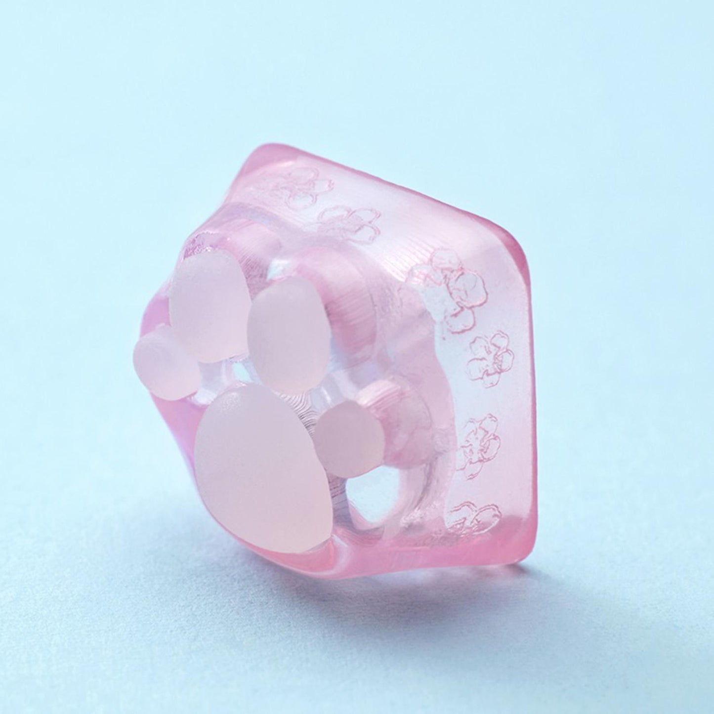 Clear Resin Cat Paw Mechanical Keyboard Keycap Pad for Cherry MX DIY Pink