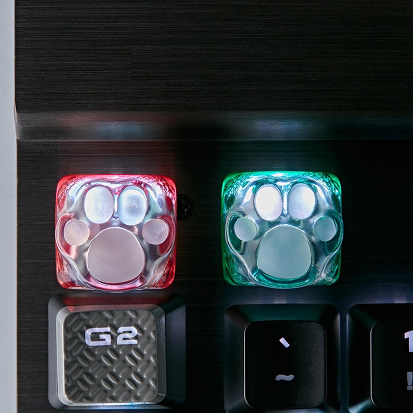 Cute 3D Clear Cat Paw Mechanical Keyboard Keycap for Cherry MX Red