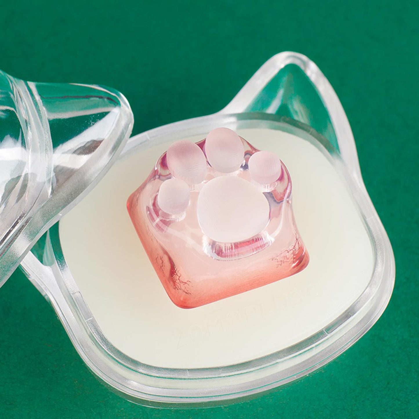 Cute 3D Clear Cat Paw Mechanical Keyboard Keycap for Cherry MX Red