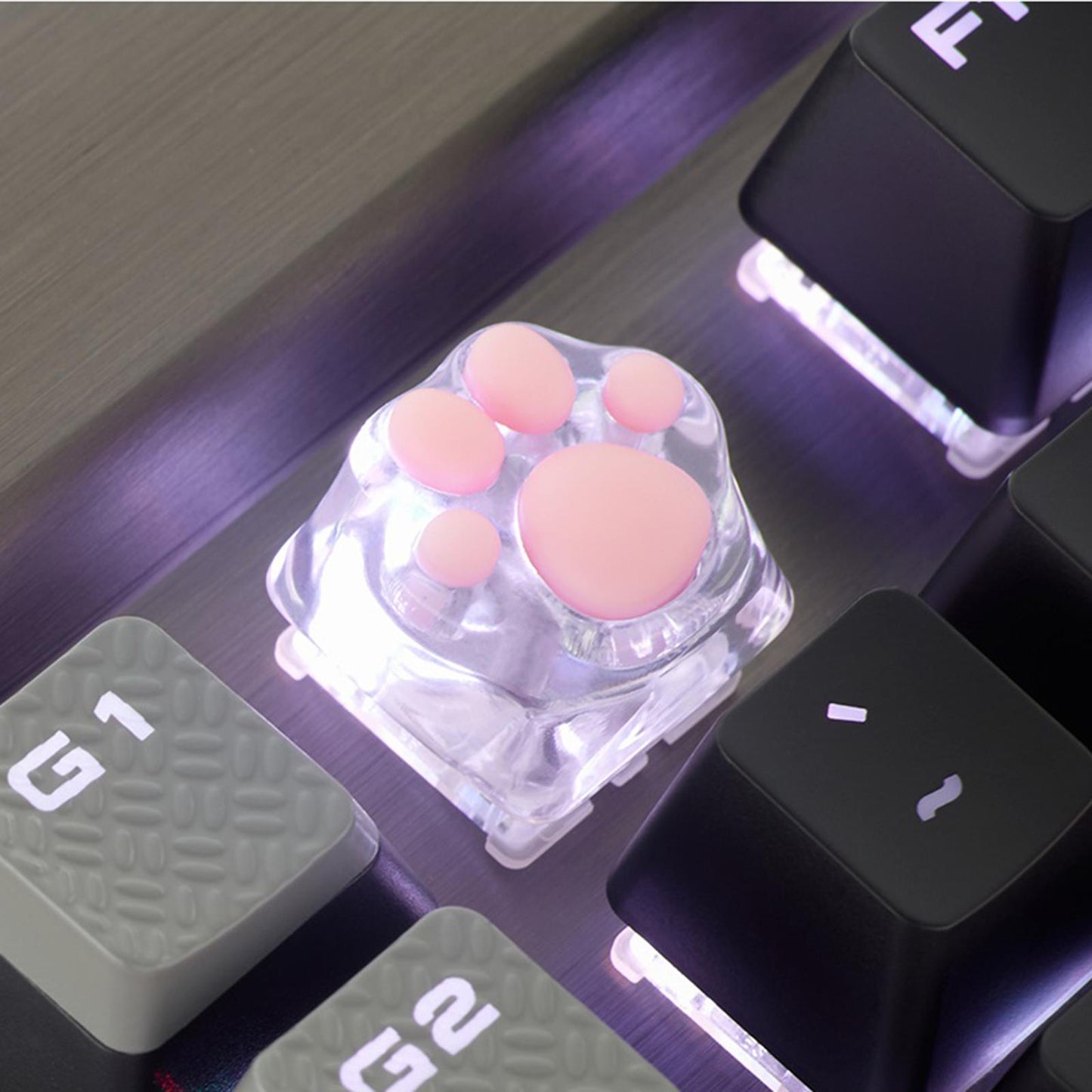 Cartoon Cute Cat Paws Keyboard Key Caps Cute Caps Button for Game Players
