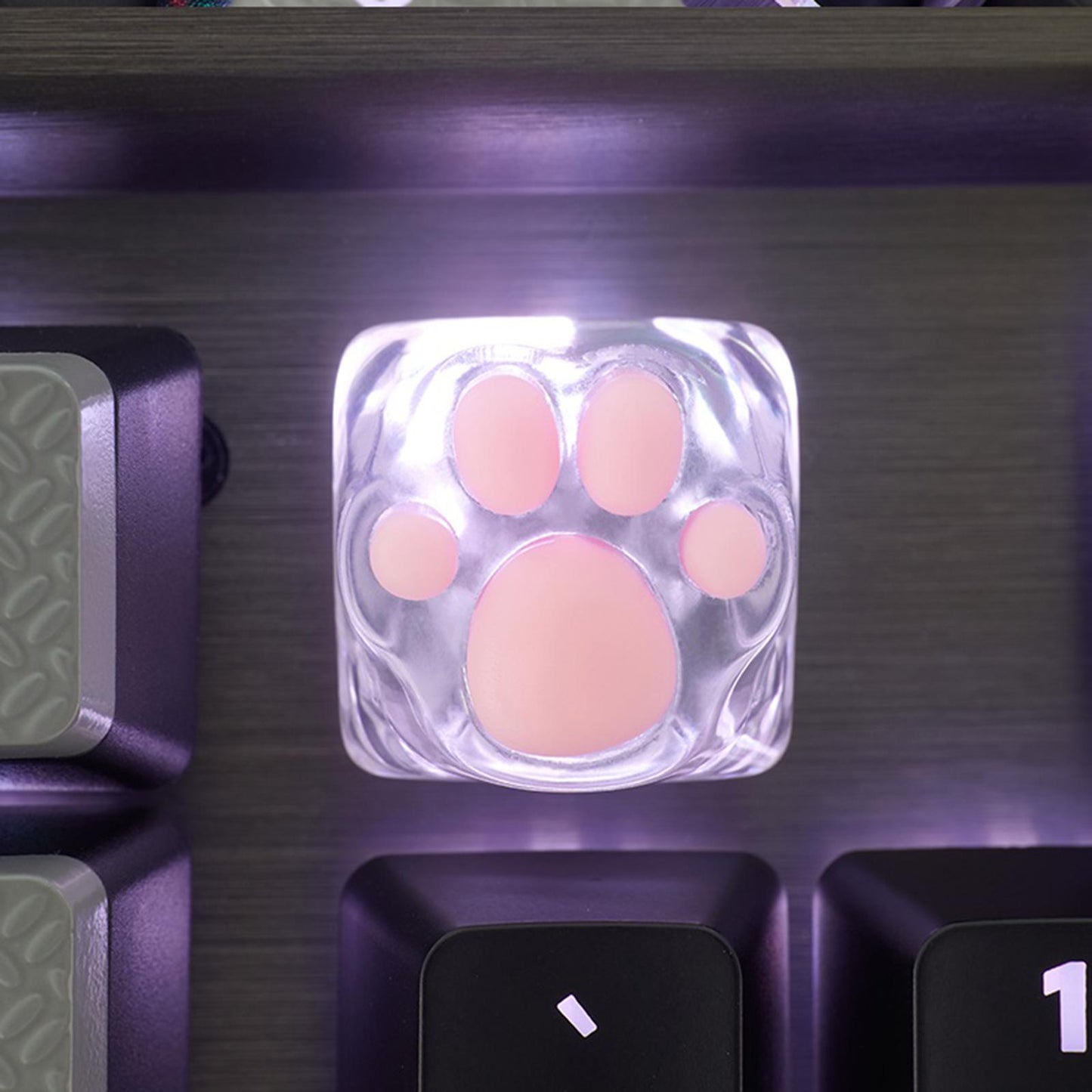 Cartoon Cute Cat Paws Keyboard Key Caps Cute Caps Button for Game Players