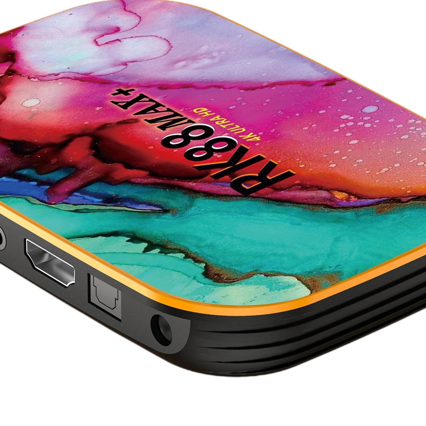 TV set-top box 3D 4K Video Ethernet LAN For Android11 UK plug 4+128g UK plug