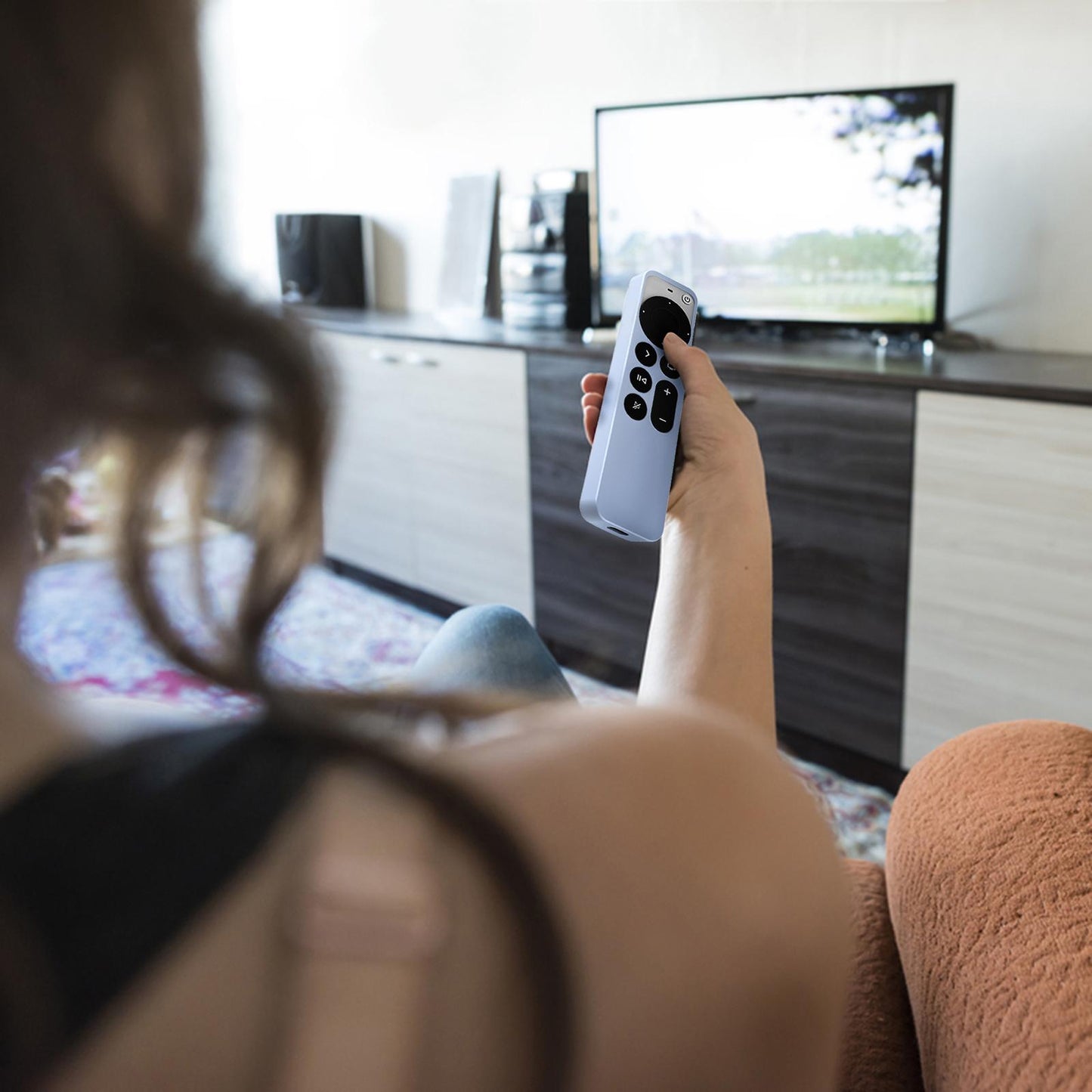 Remote Control Sleeve Protective Case Cover Fit for Apple TV6 Tool White