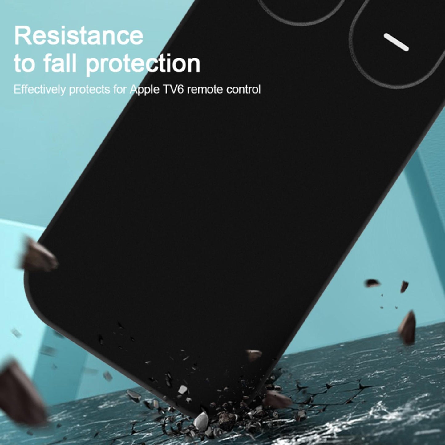 Remote Control Sleeve Protective Case Cover Fit for Apple TV6 Tool White