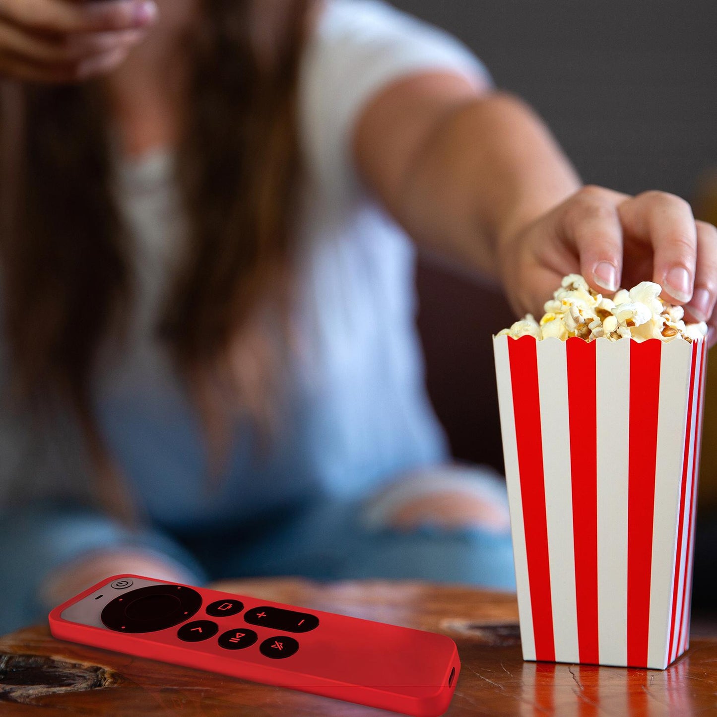 Remote Control Sleeve Protective Case Cover Fit for Apple TV6 Tool White
