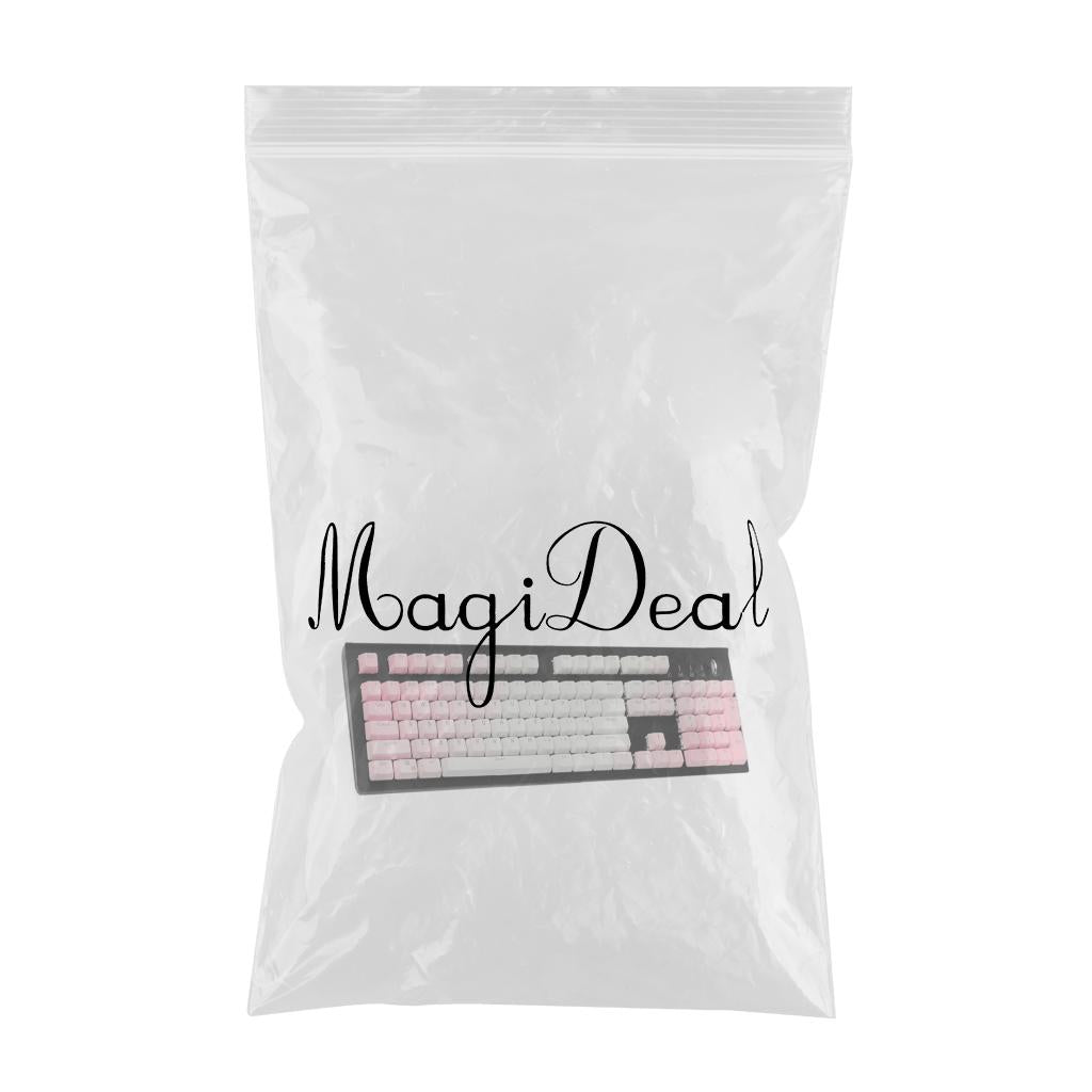 104 Keys Mechanical Switch Keyboard Keycaps PBT Keycaps Pink Gradient