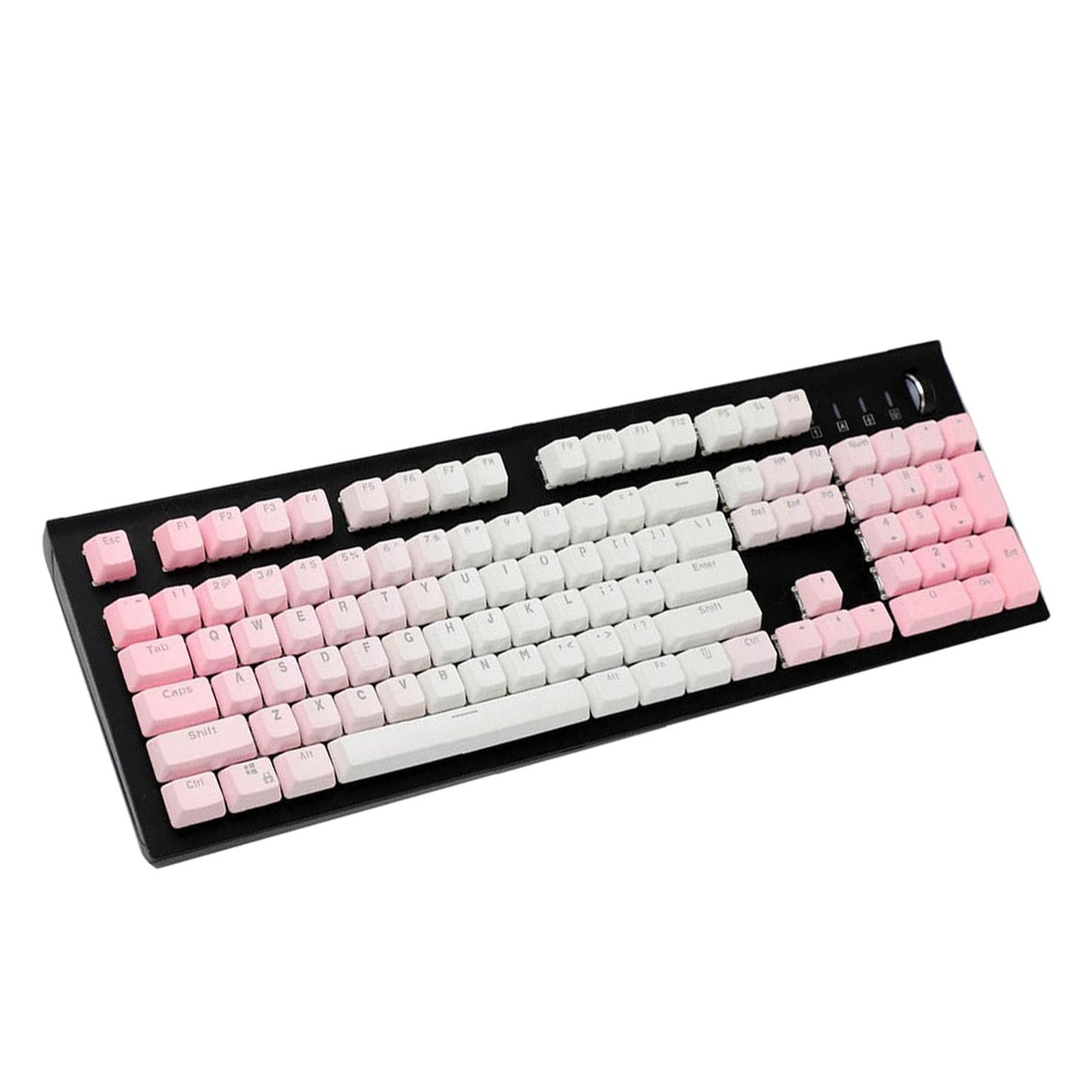 104 Keys Mechanical Switch Keyboard Keycaps PBT Keycaps Pink Gradient