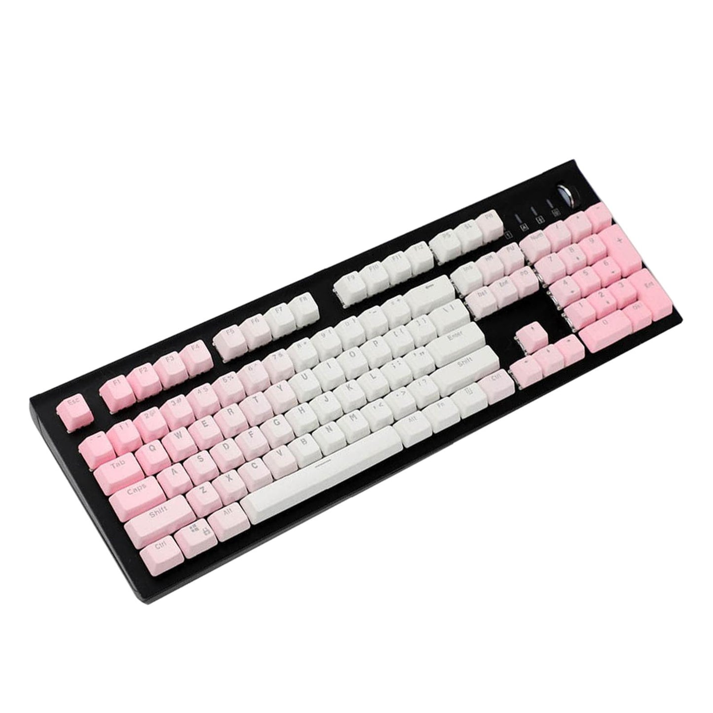 104 Keys Mechanical Switch Keyboard Keycaps PBT Keycaps Pink Gradient