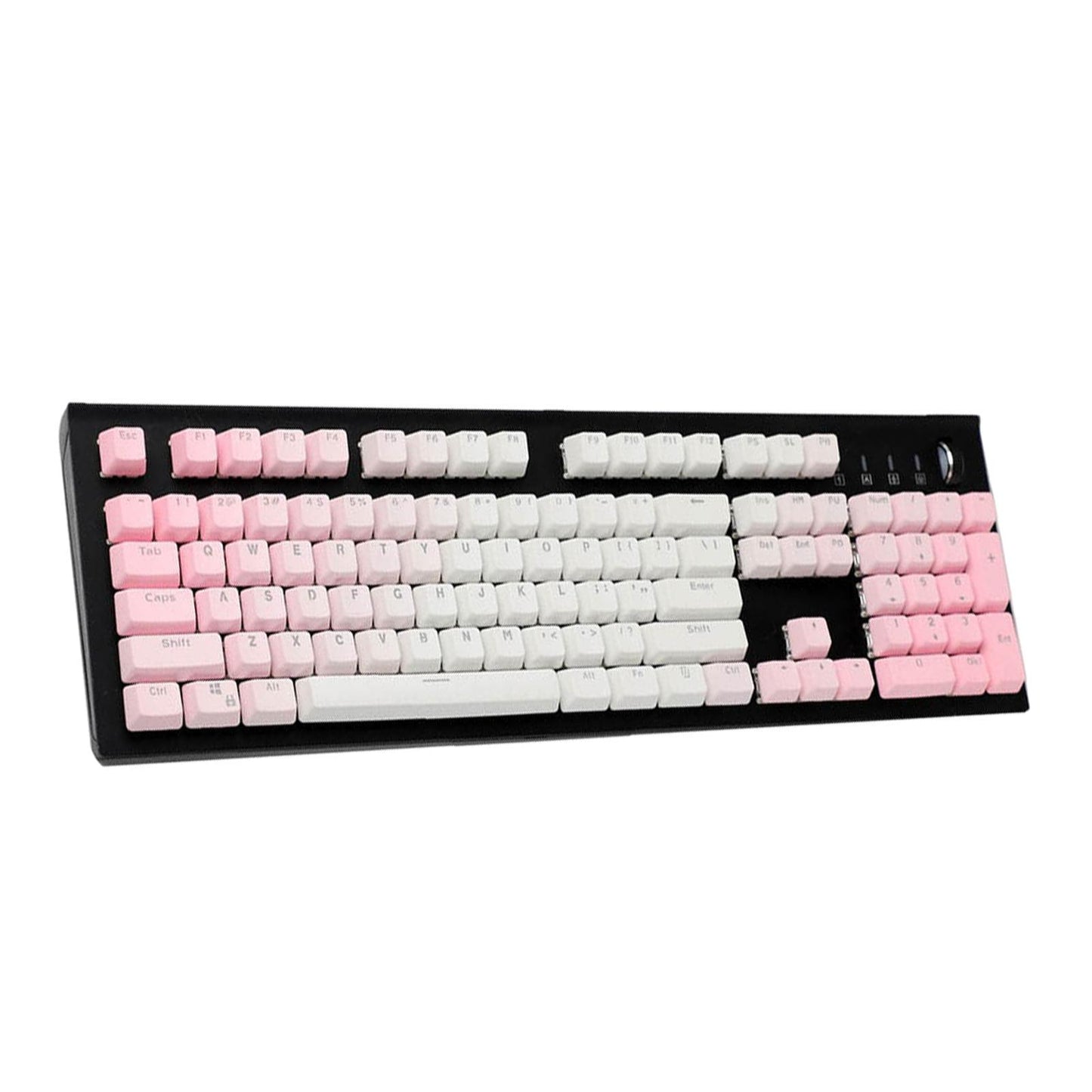 104 Keys Mechanical Switch Keyboard Keycaps PBT Keycaps Pink Gradient