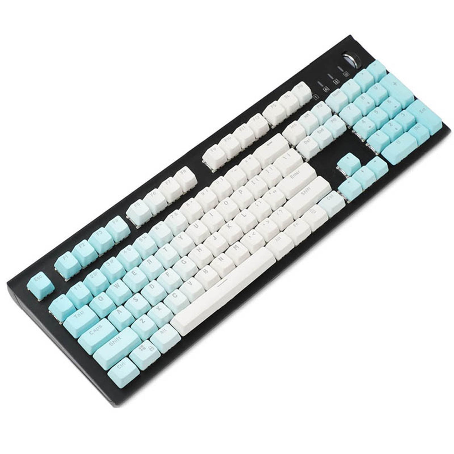 104 Keys Mechanical Switch Keyboard Keycaps PBT Keycaps Blue Gradient A