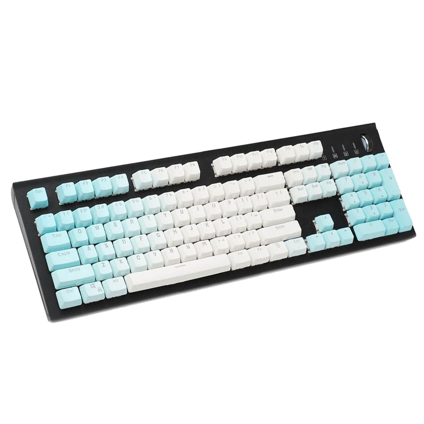 104 Keys Mechanical Switch Keyboard Keycaps PBT Keycaps Blue Gradient A