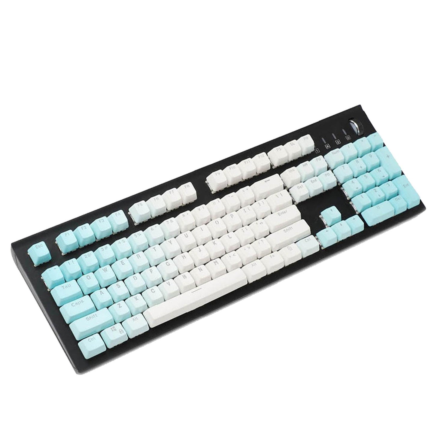 104 Keys Mechanical Switch Keyboard Keycaps PBT Keycaps Blue Gradient A
