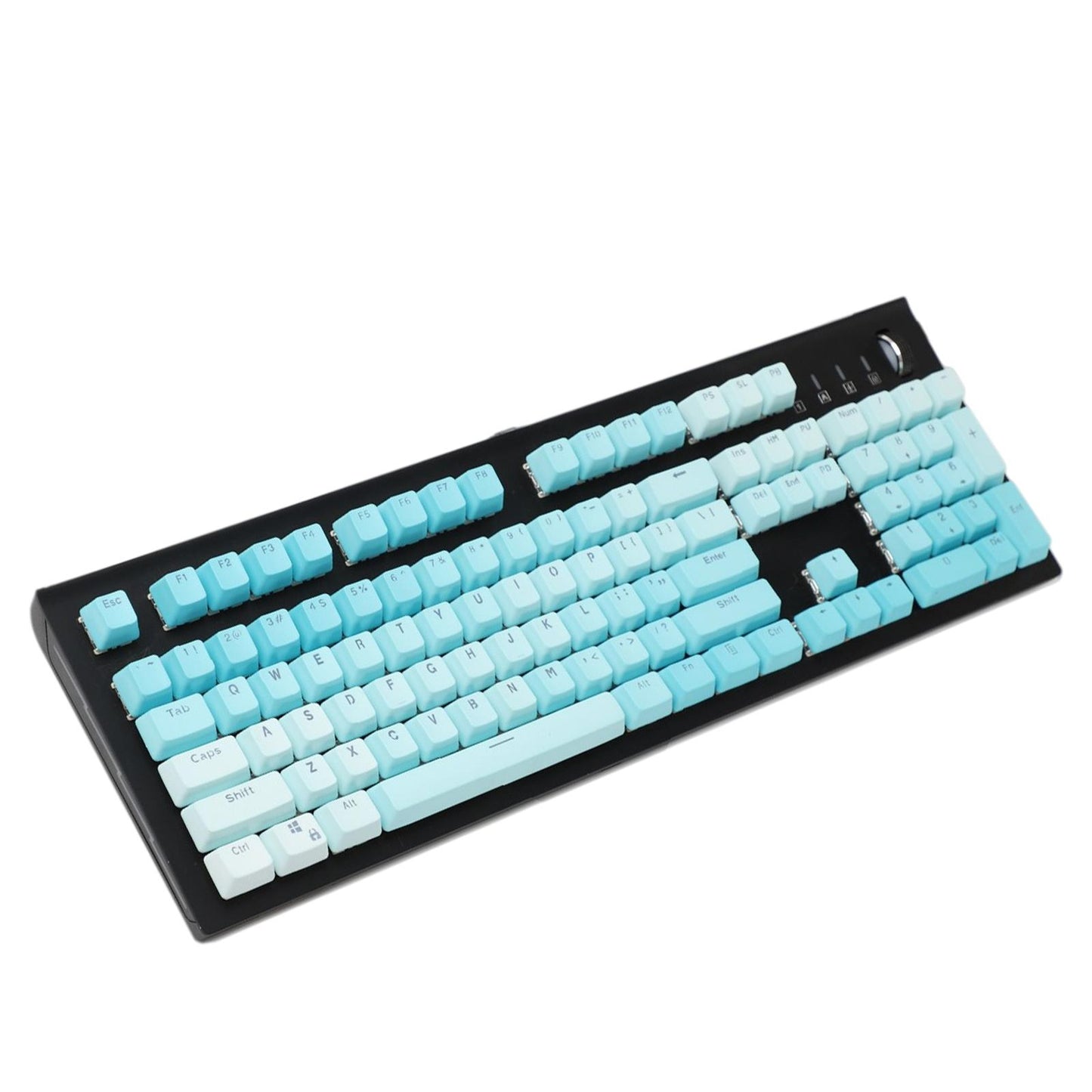 104 Keys Mechanical Switch Keyboard Keycaps PBT Keycaps Blue Gradient B