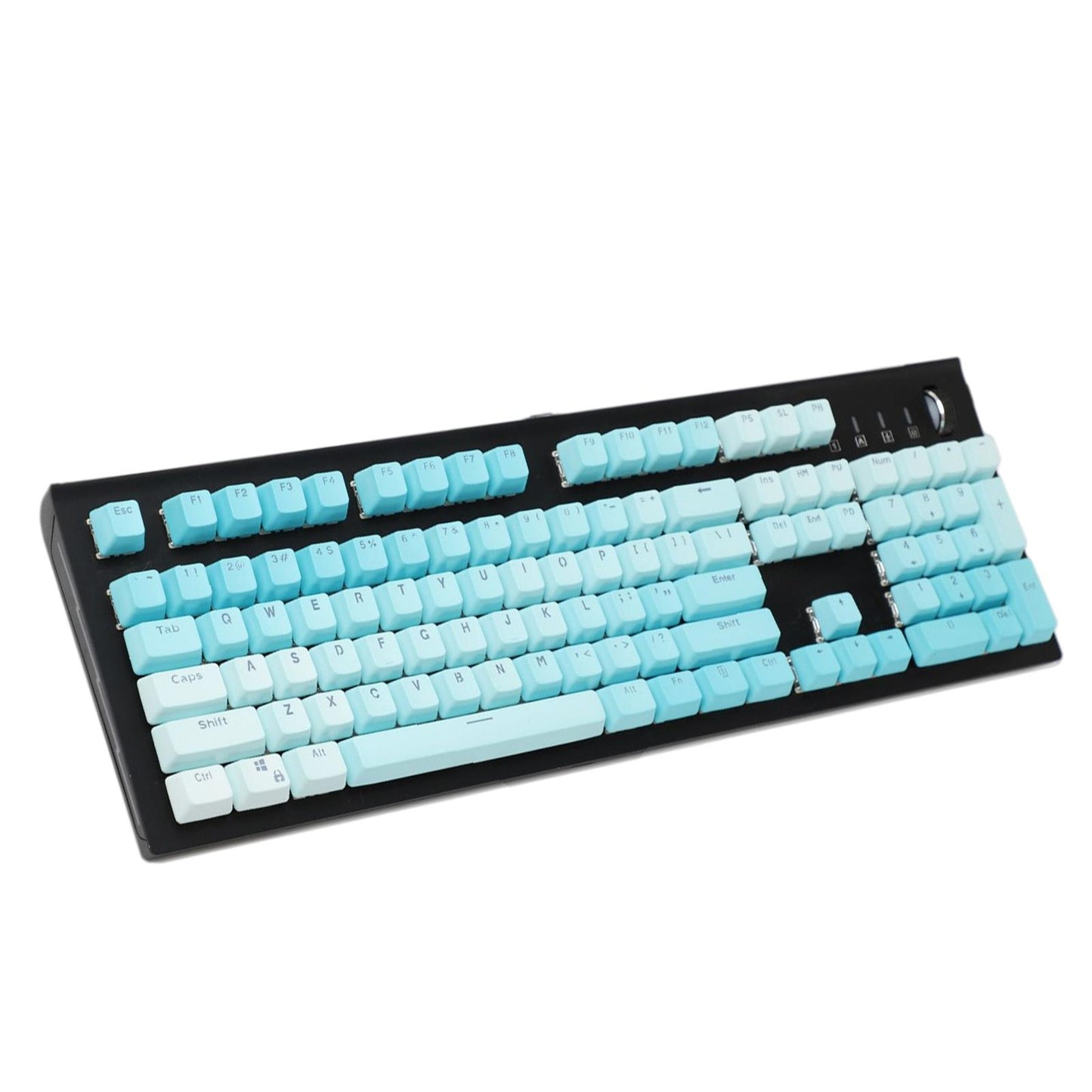 104 Keys Mechanical Switch Keyboard Keycaps PBT Keycaps Blue Gradient B
