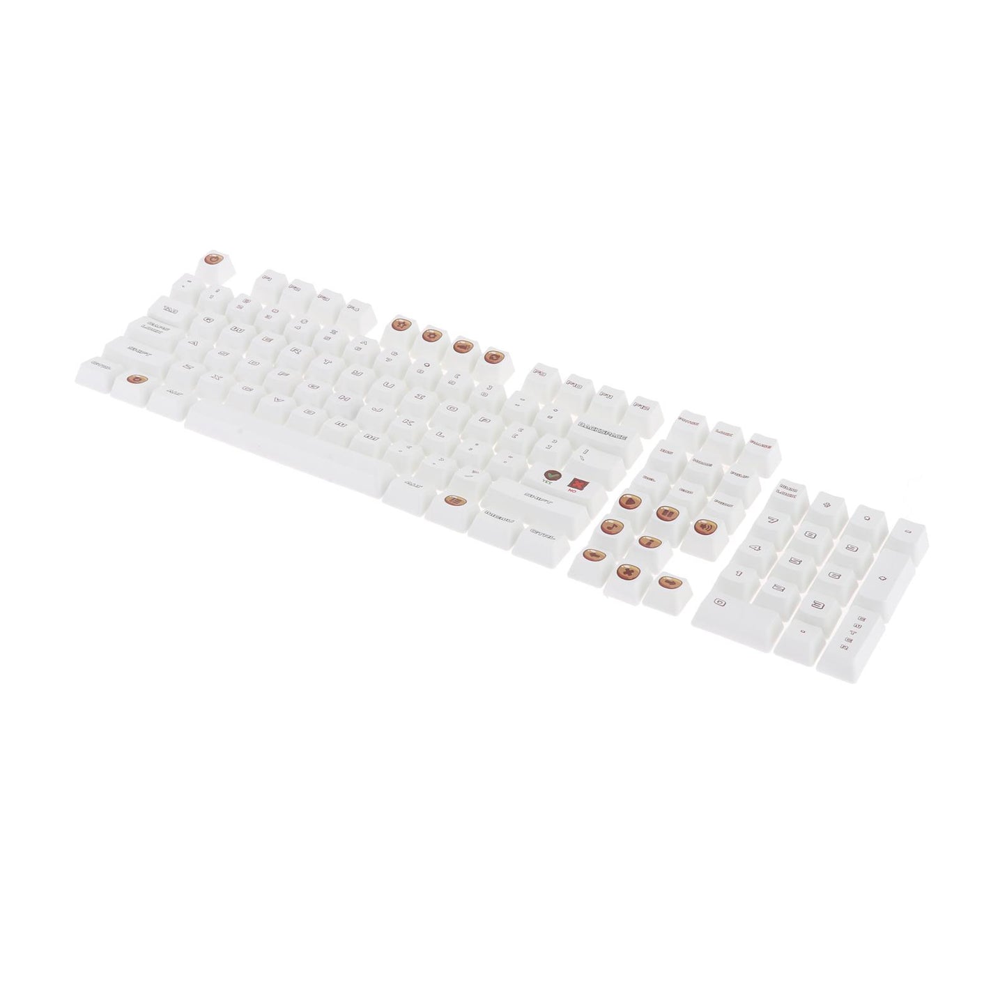108 Keys PBT Keycaps OEM Profile Suitable for Any Size Mechanical Keyboard UI