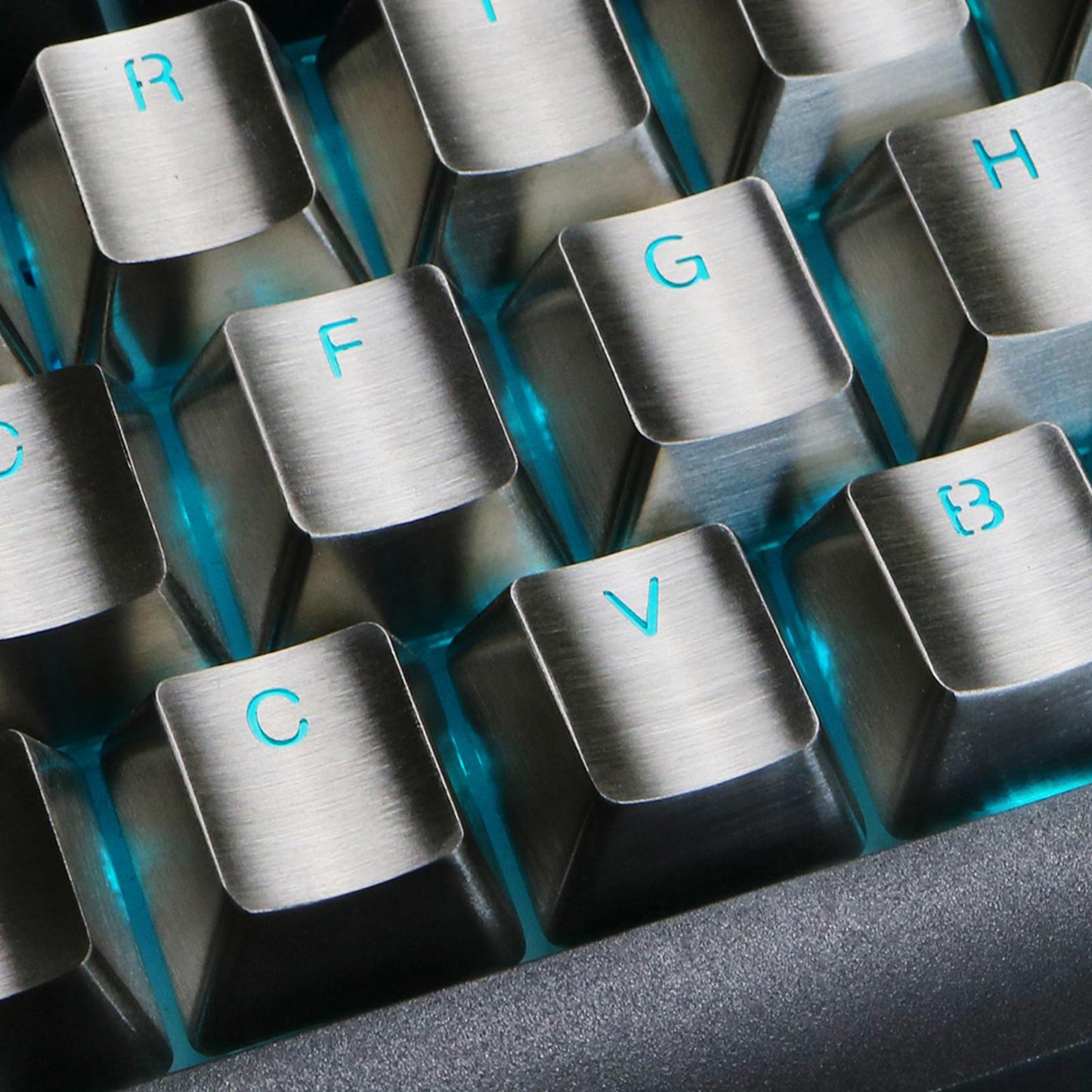 Durable Metal Stainless Steel Keycap for Cherry MX Switch Keyboard WASD