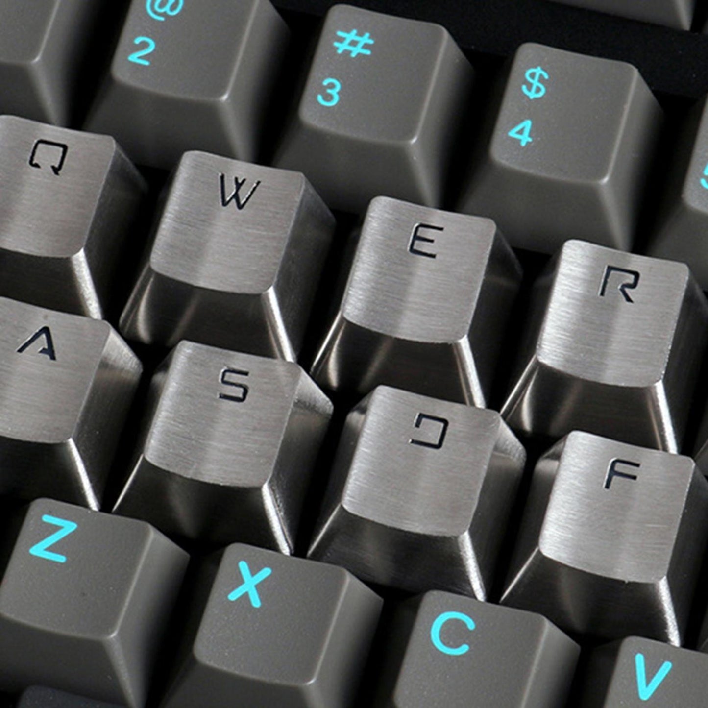 Durable Metal Stainless Steel Keycap for Cherry MX Switch Keyboard WASD