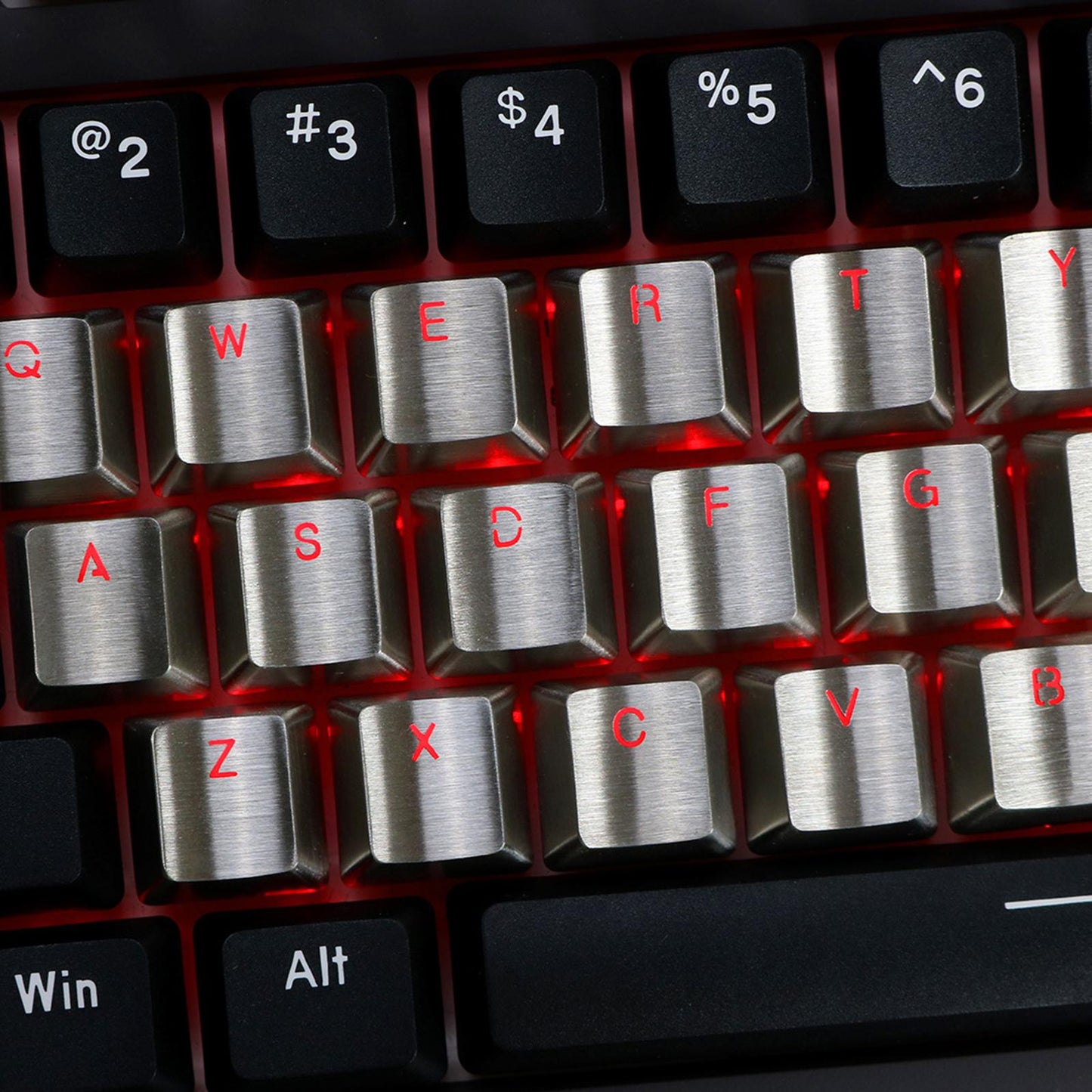Durable Metal Stainless Steel Keycap for Cherry MX Switch Keyboard WASD