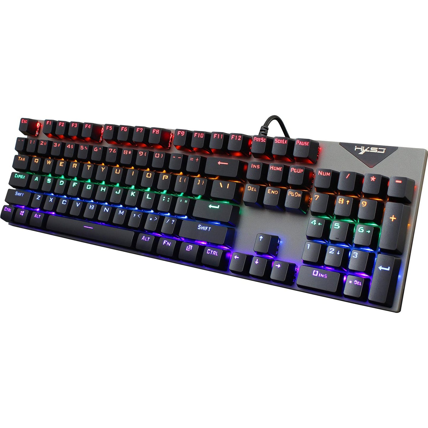 L300 RGB Backlit Mechanical Gaming Keyboard Wired 104 Keys for PC Gamer