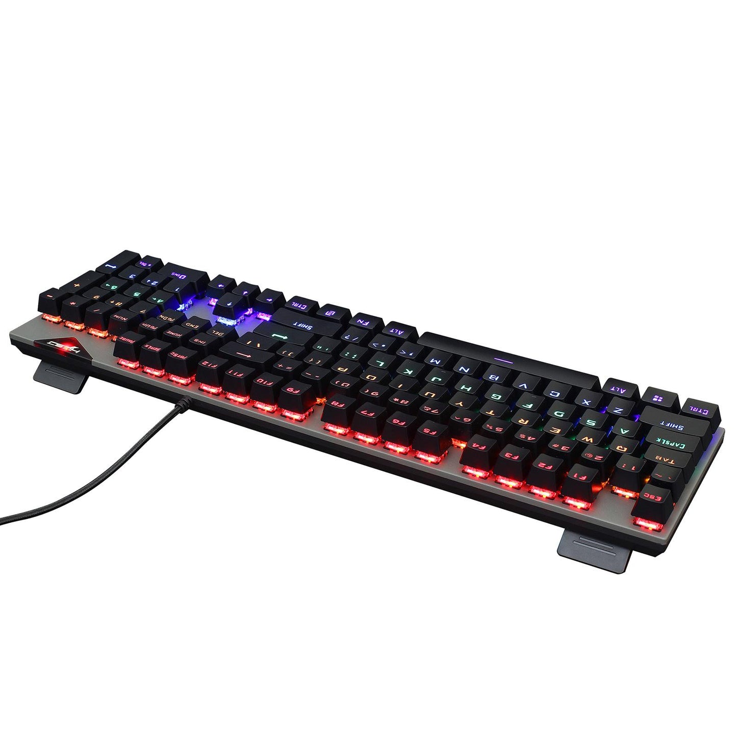 L300 RGB Backlit Mechanical Gaming Keyboard Wired 104 Keys for PC Gamer
