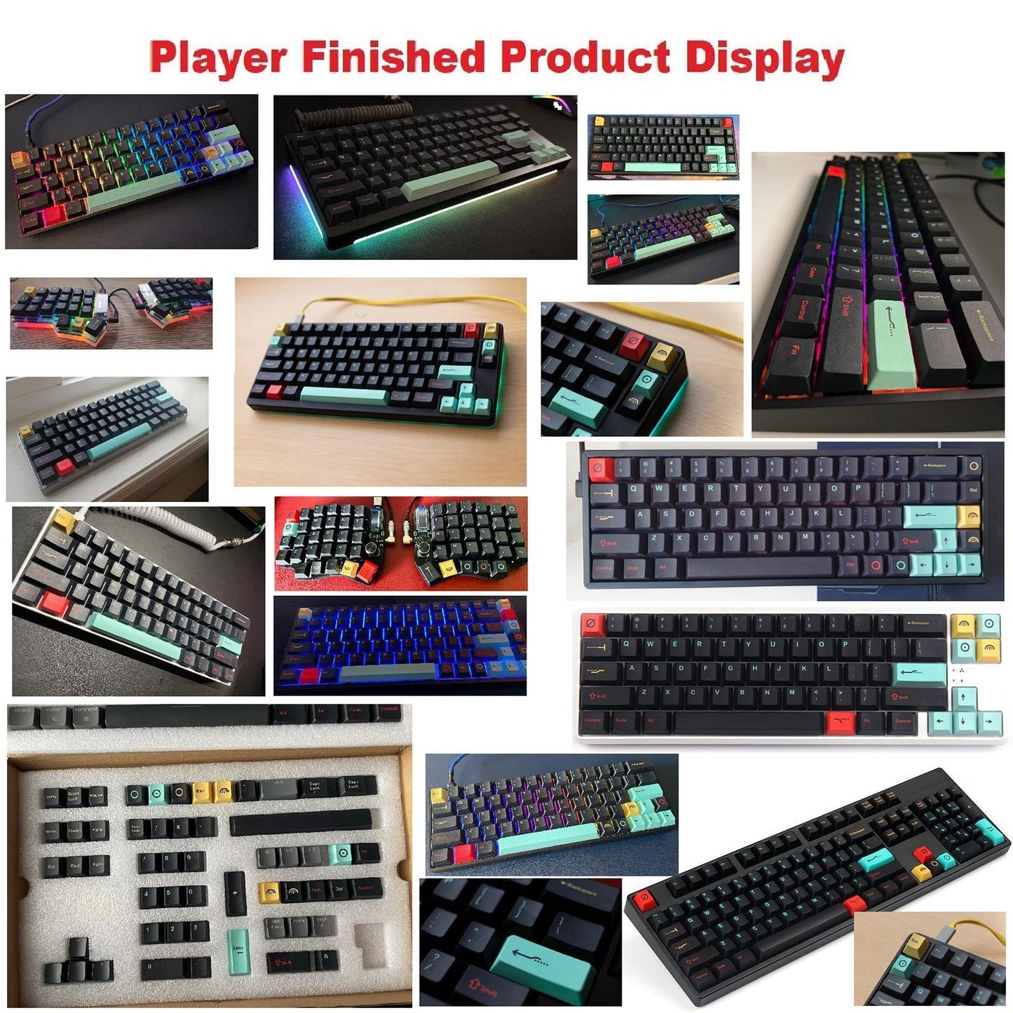 135 Keys Coral Sea Keycaps PBT Dye Sub Full Set For Cherry MX Keyboards