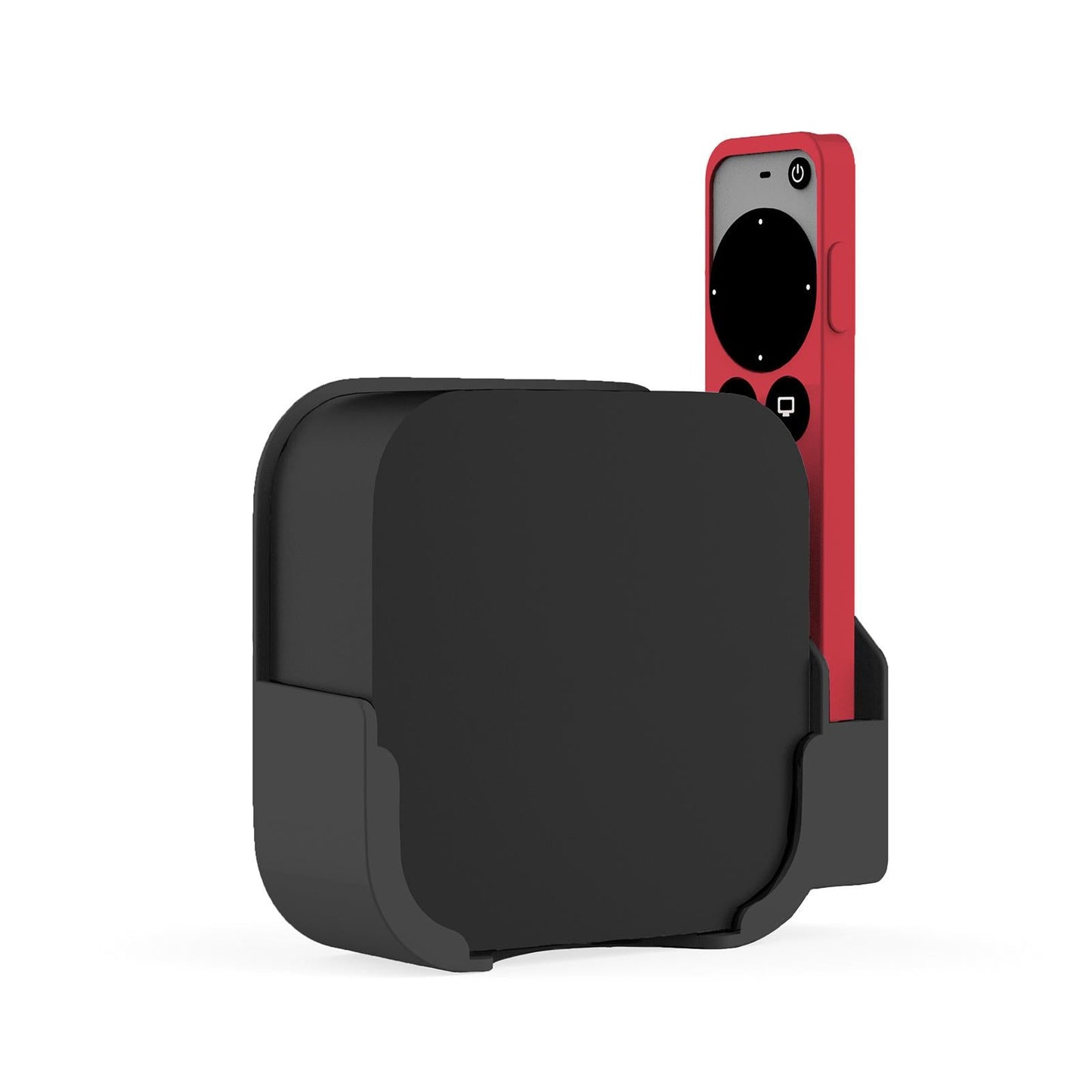 Plastic Remote Control Cover Mount Holder for Apple TV6 Black Red