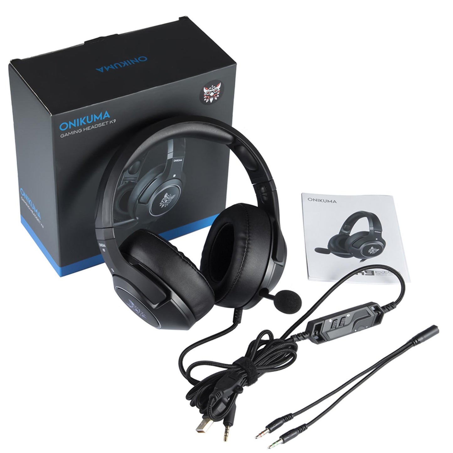 RGB Wired Gaming Headset Headphone with Microphone for PS4 for iPad Laptop