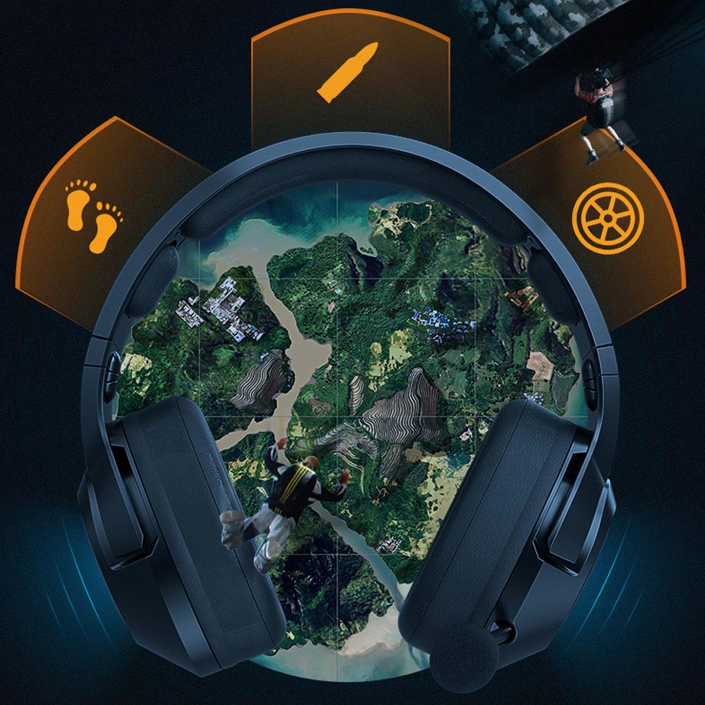 RGB Wired Gaming Headset Headphone with Microphone for PS4 for iPad Laptop