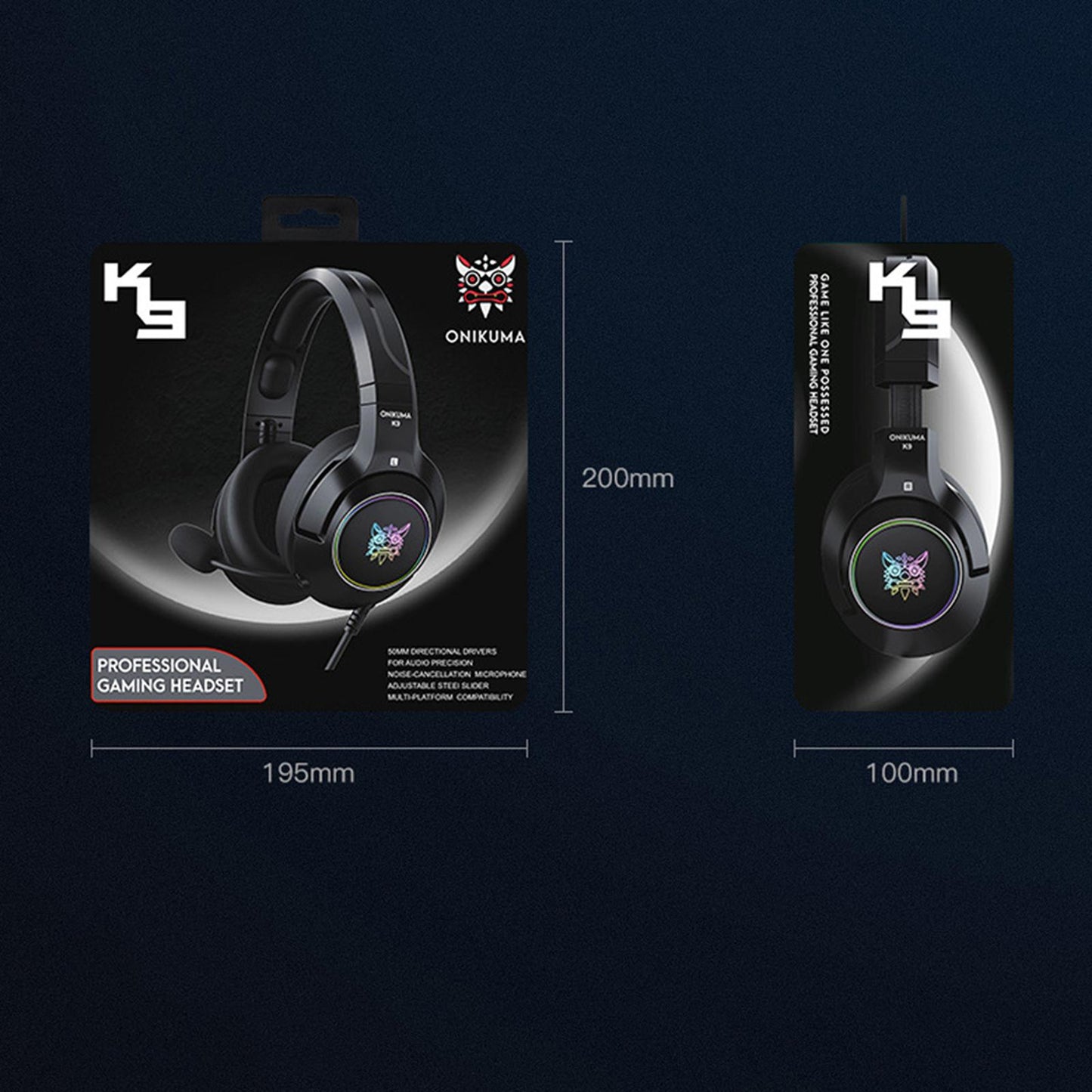 RGB Wired Gaming Headset Headphone with Microphone for PS4 for iPad Laptop