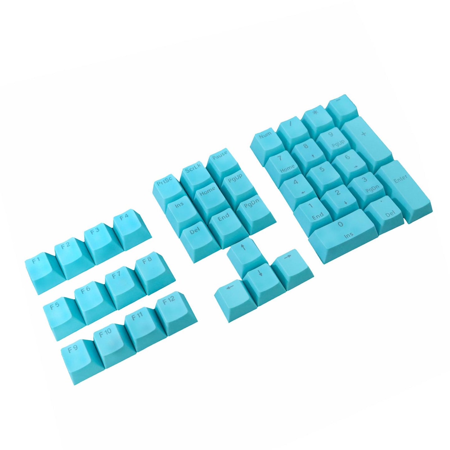 DIY PBT Key Caps Cover Kit for Cherry Mechanical Keyboard 42 Keycaps Blue