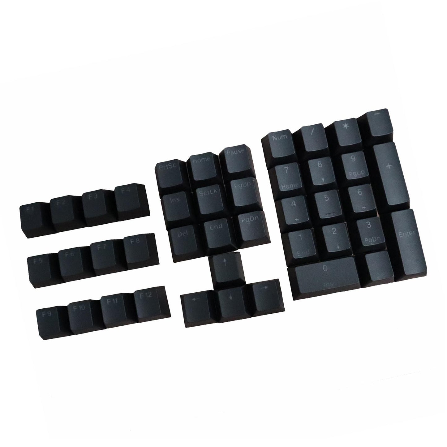 DIY PBT Key Caps Cover Kit for Cherry Mechanical Keyboard 42 Keycaps Black
