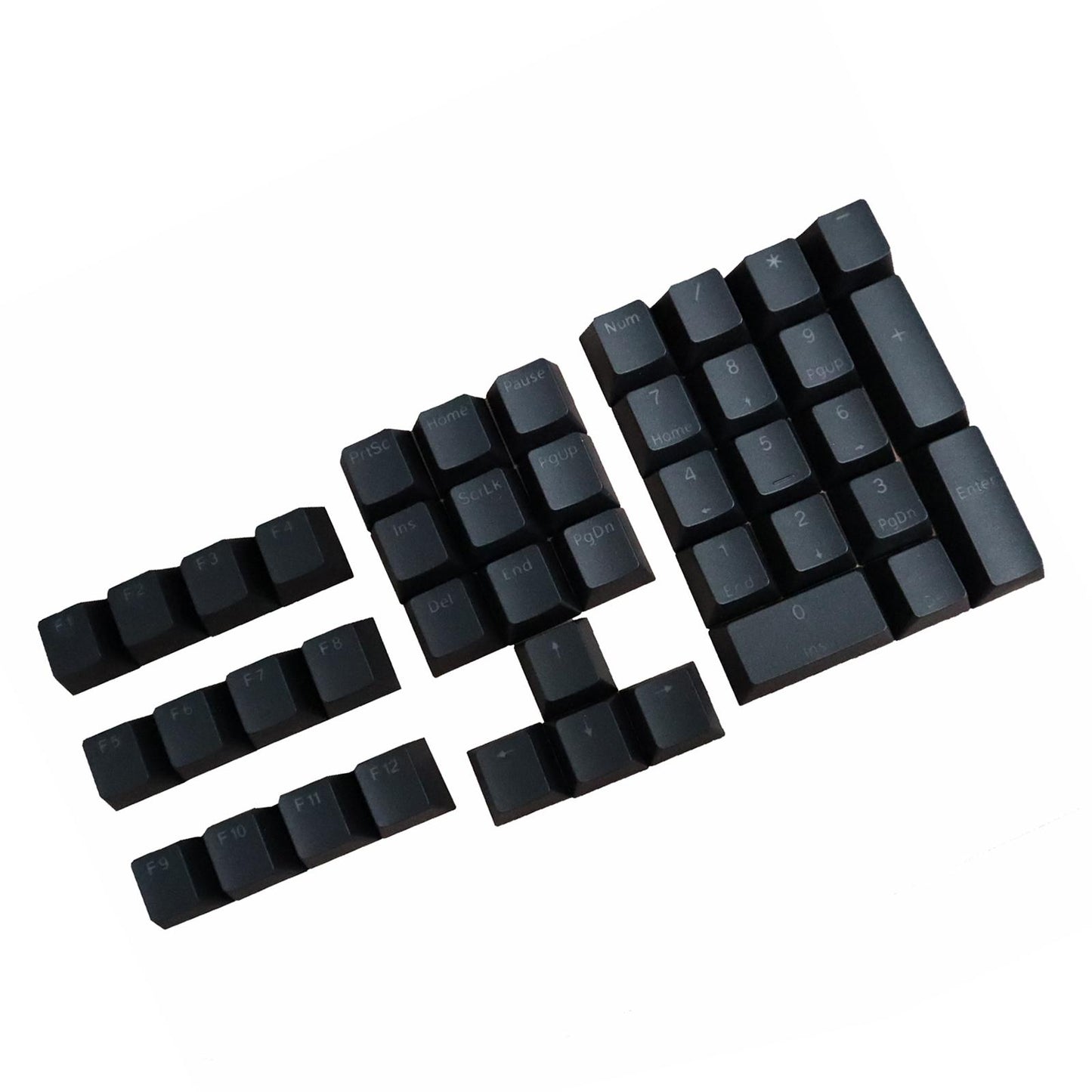 DIY PBT Key Caps Cover Kit for Cherry Mechanical Keyboard 42 Keycaps Black