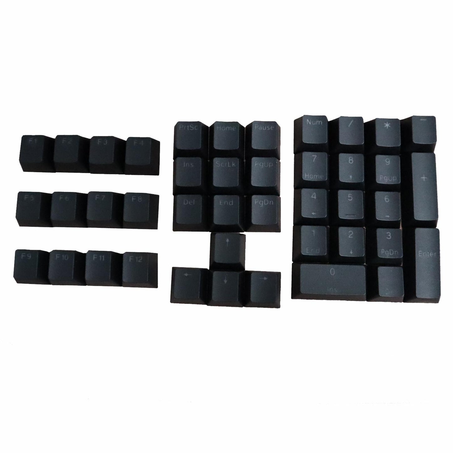 DIY PBT Key Caps Cover Kit for Cherry Mechanical Keyboard 42 Keycaps Black