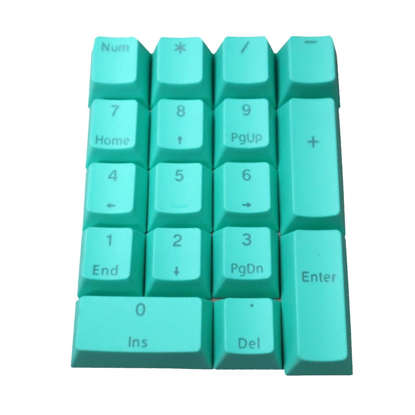 DIY PBT Key Caps Cover Kit for Cherry Mechanical Keyboard 17 Keycaps Cyan