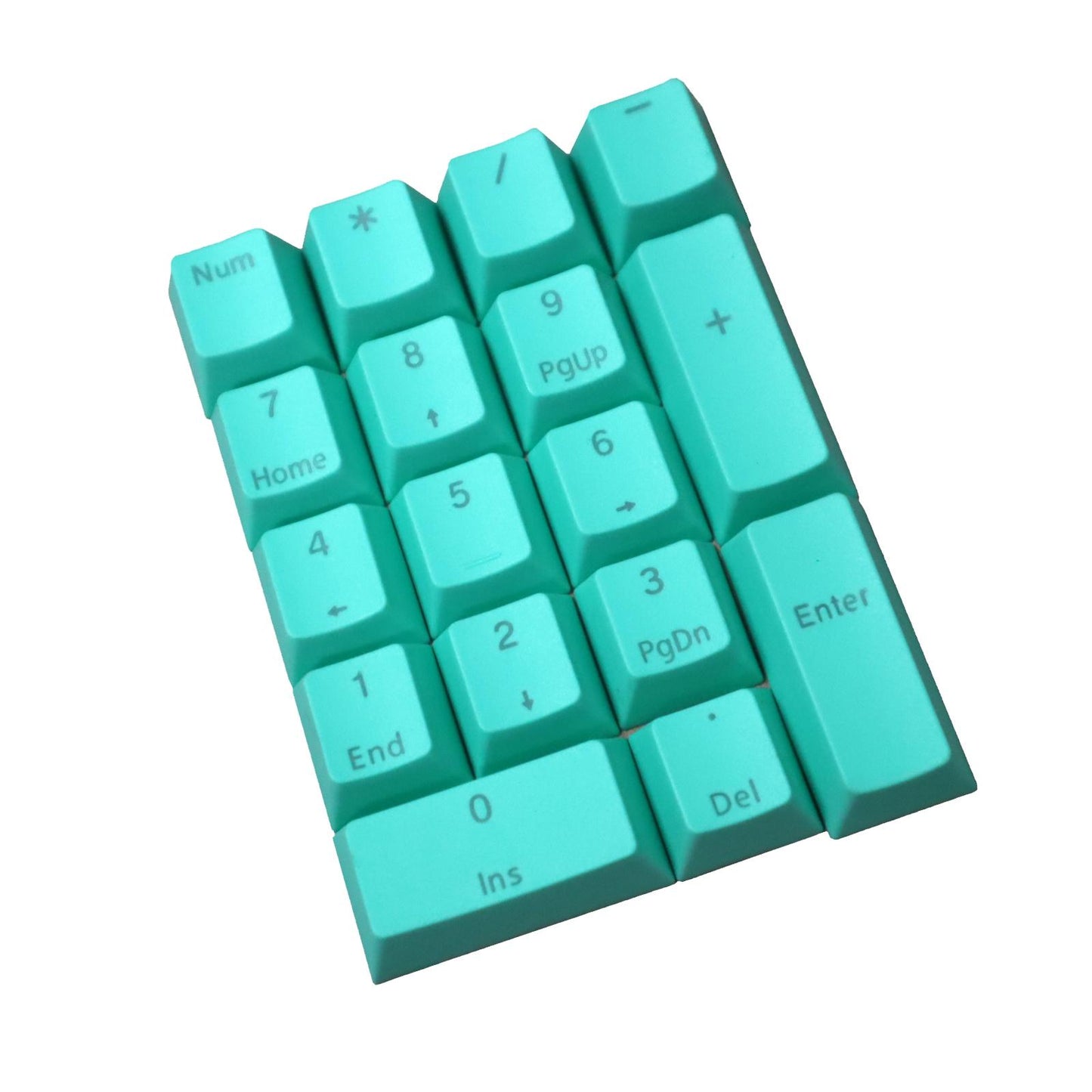 DIY PBT Key Caps Cover Kit for Cherry Mechanical Keyboard 17 Keycaps Cyan