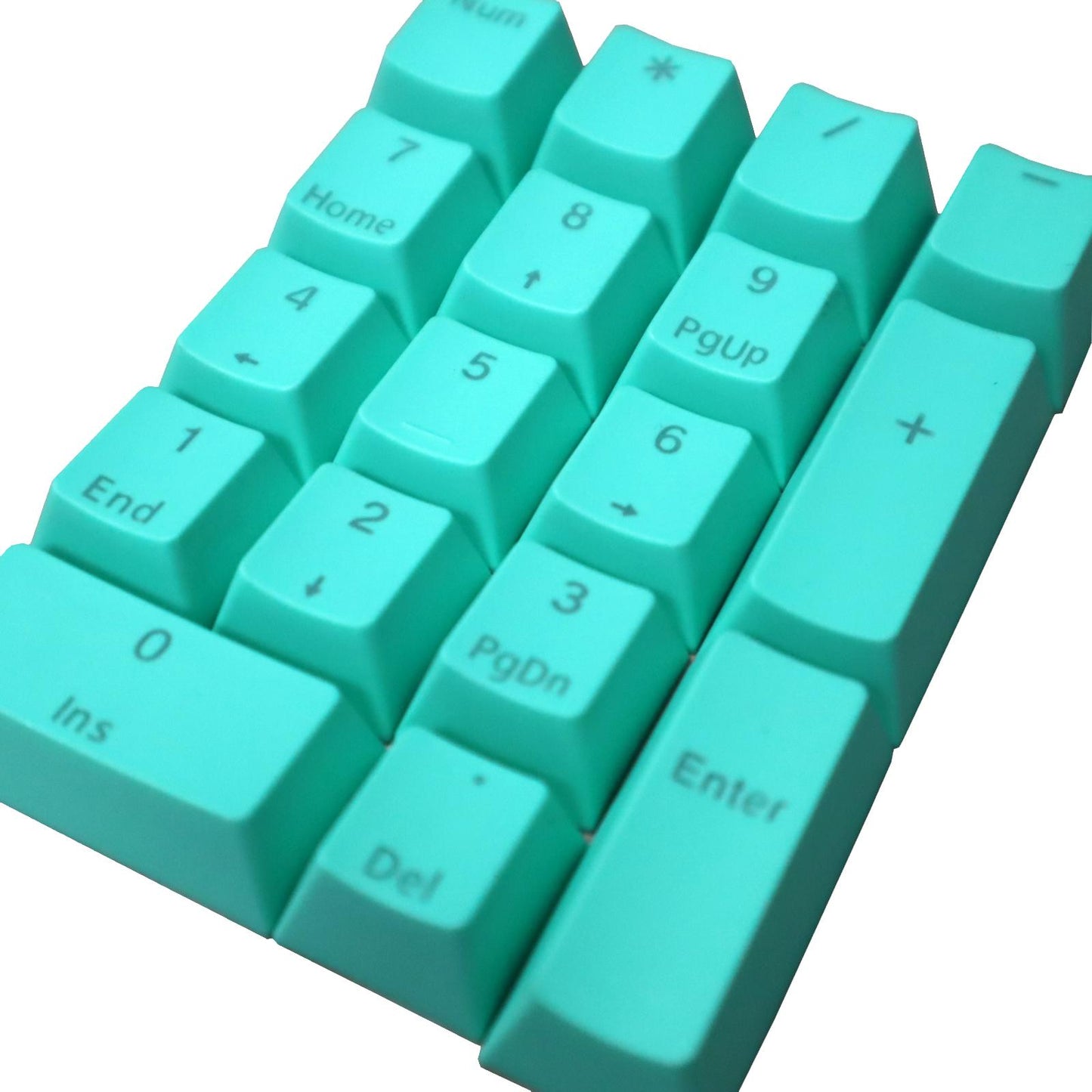 DIY PBT Key Caps Cover Kit for Cherry Mechanical Keyboard 17 Keycaps Cyan