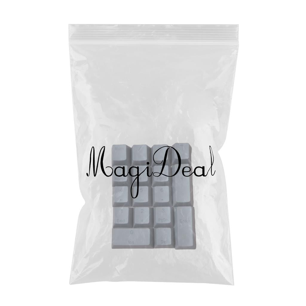DIY PBT Key Caps Cover Kit for Cherry Mechanical Keyboard 17 Keycaps Grey