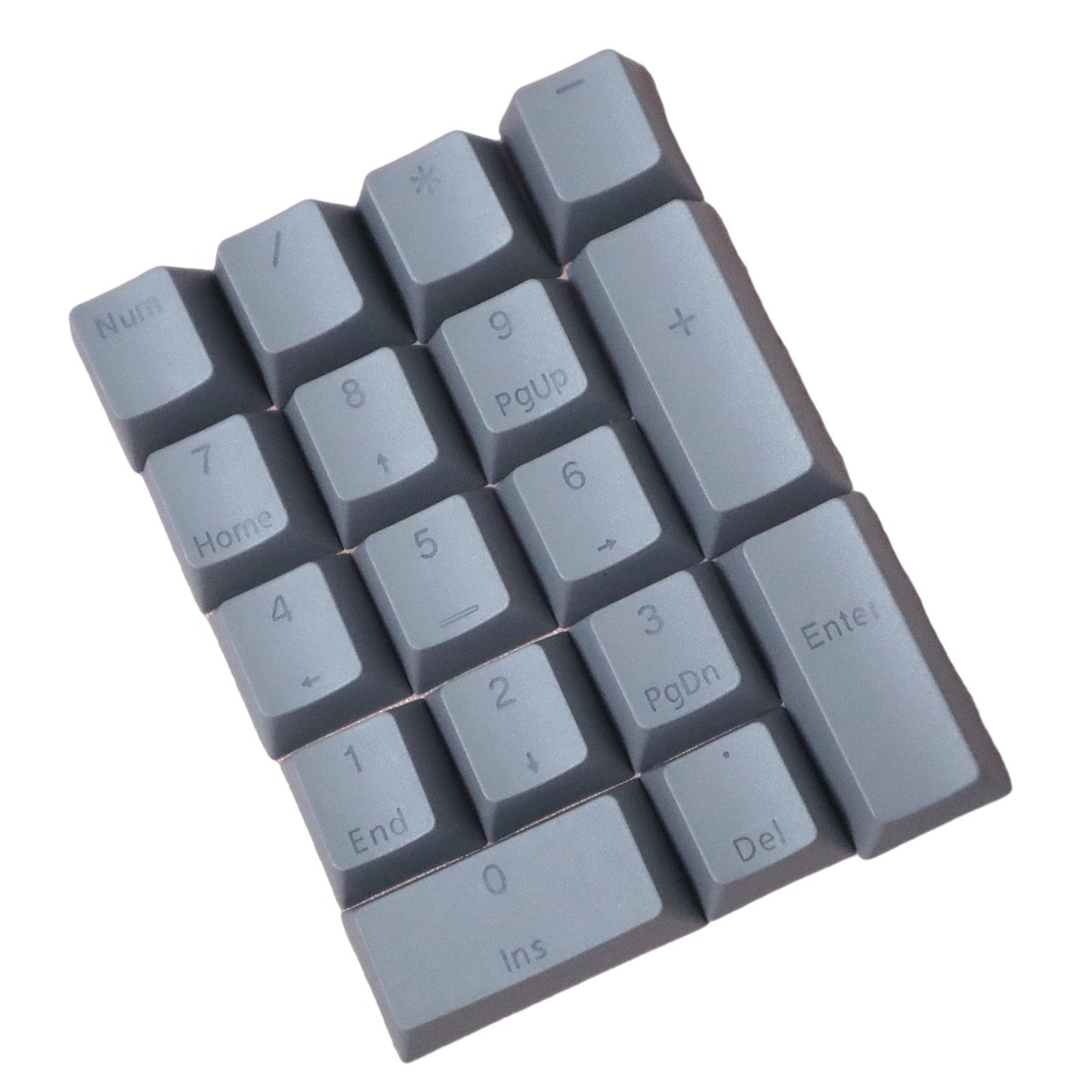DIY PBT Key Caps Cover Kit for Cherry Mechanical Keyboard 17 Keycaps Grey