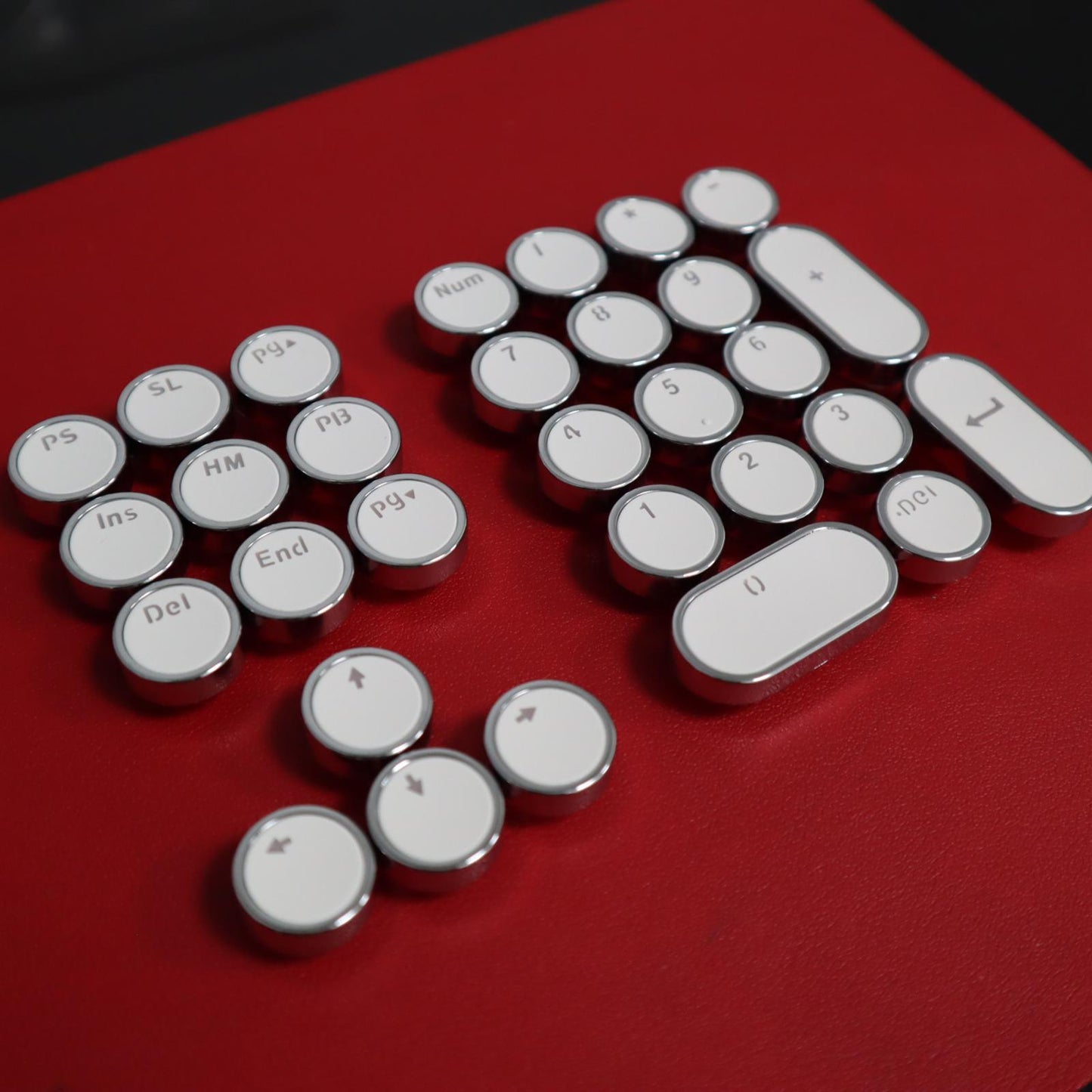 DIY PBT Key Caps Cover Kit for Cherry Mechanical Keyboard 30 Keycaps White