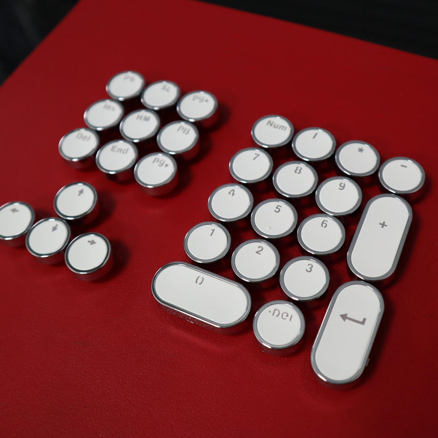DIY PBT Key Caps Cover Kit for Cherry Mechanical Keyboard 30 Keycaps White