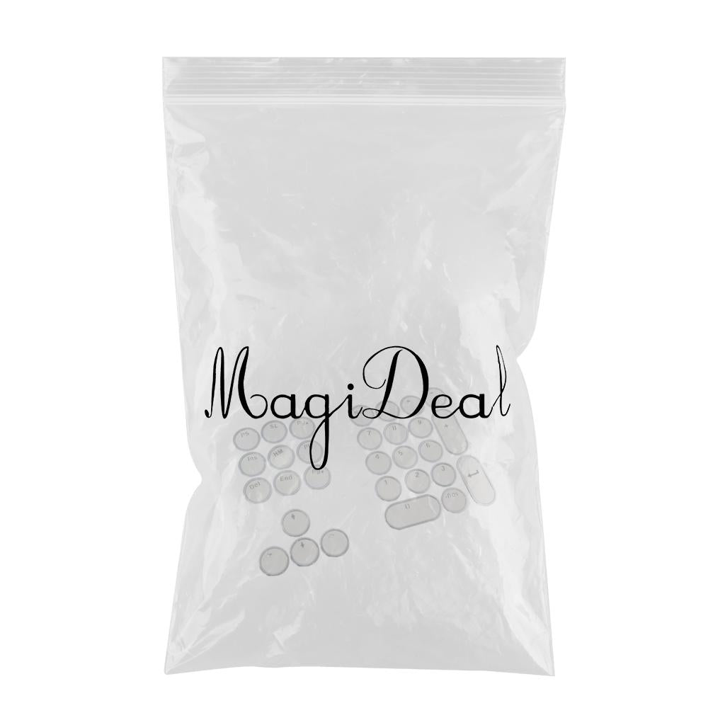 DIY PBT Key Caps Cover Kit for Cherry Mechanical Keyboard 30 Keycaps White