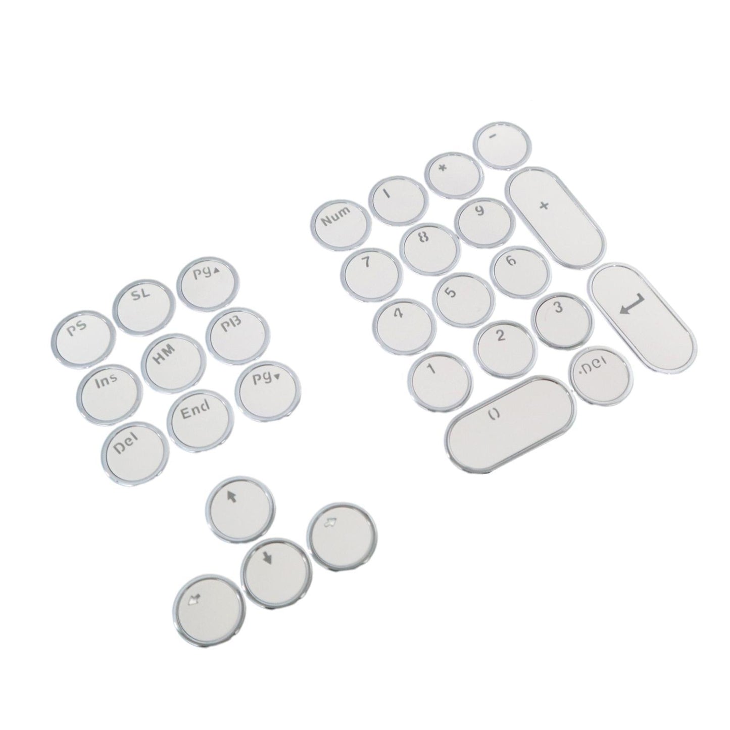 DIY PBT Key Caps Cover Kit for Cherry Mechanical Keyboard 30 Keycaps White