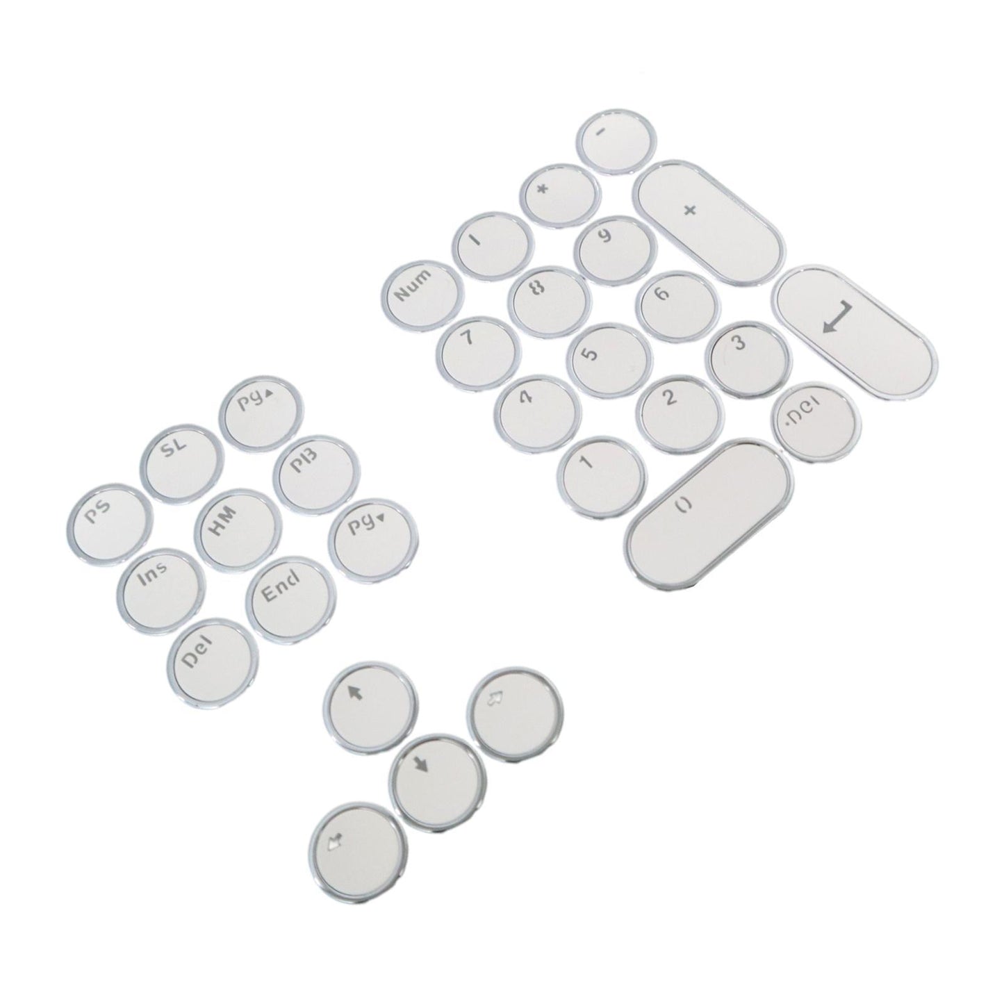 DIY PBT Key Caps Cover Kit for Cherry Mechanical Keyboard 30 Keycaps White