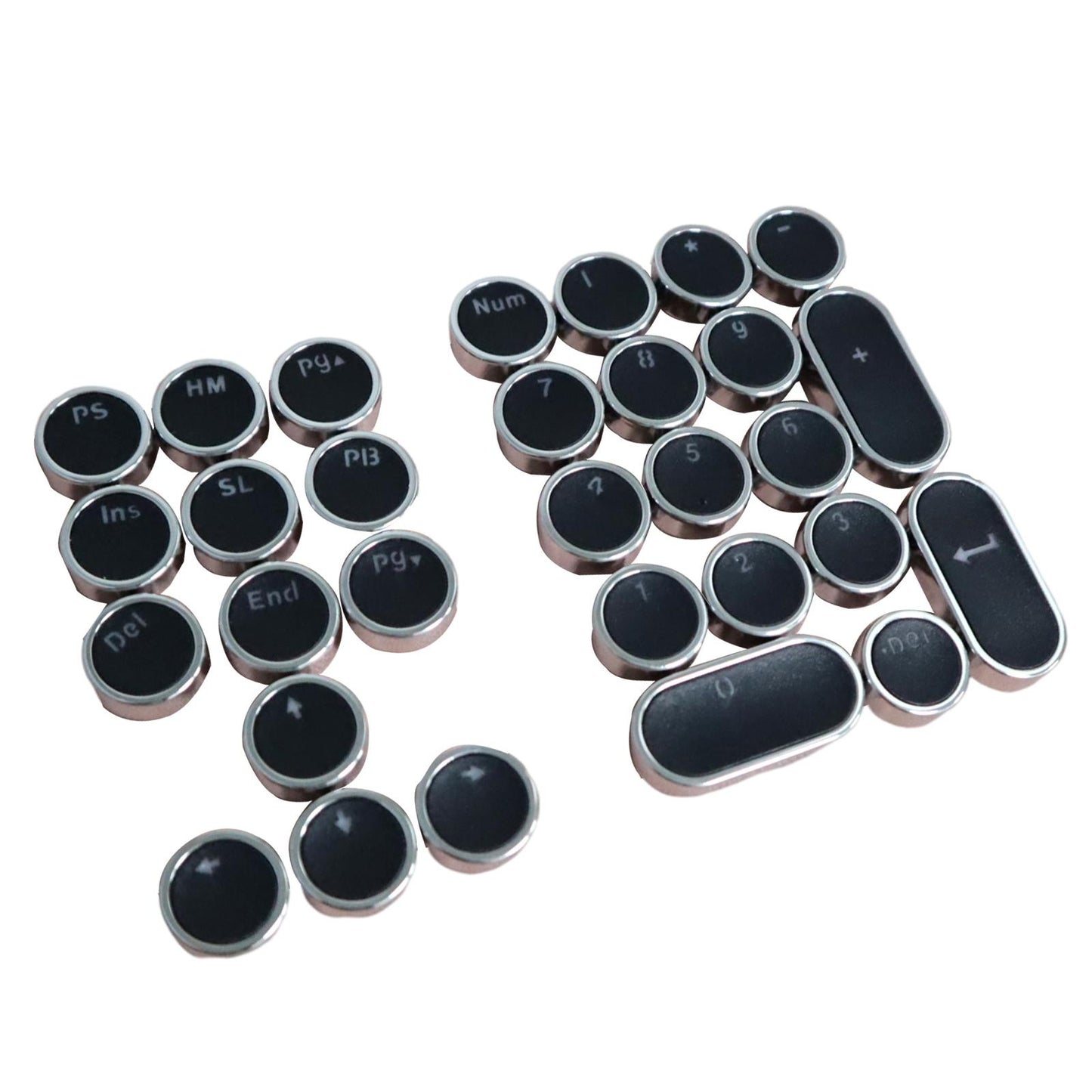 DIY PBT Key Caps Cover Kit for Cherry Mechanical Keyboard 30 Keycaps Black