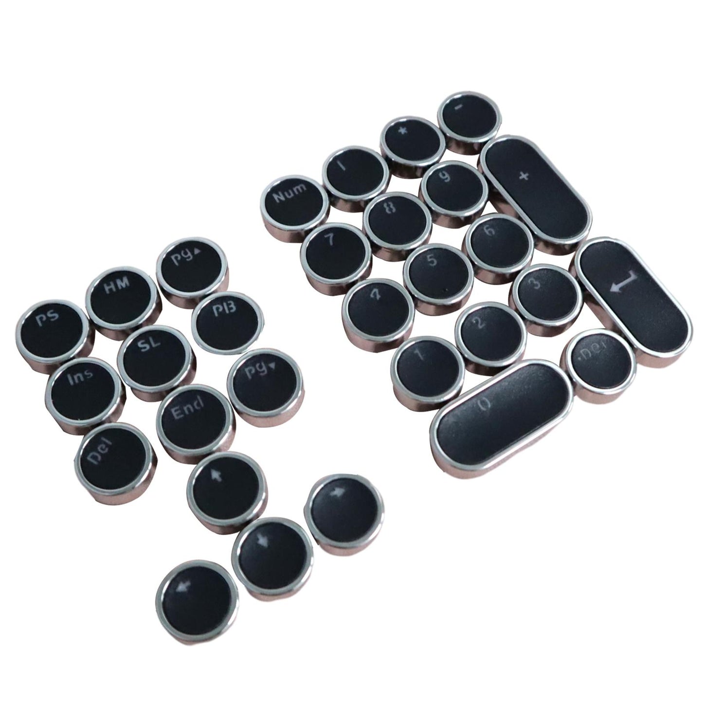 DIY PBT Key Caps Cover Kit for Cherry Mechanical Keyboard 30 Keycaps Black