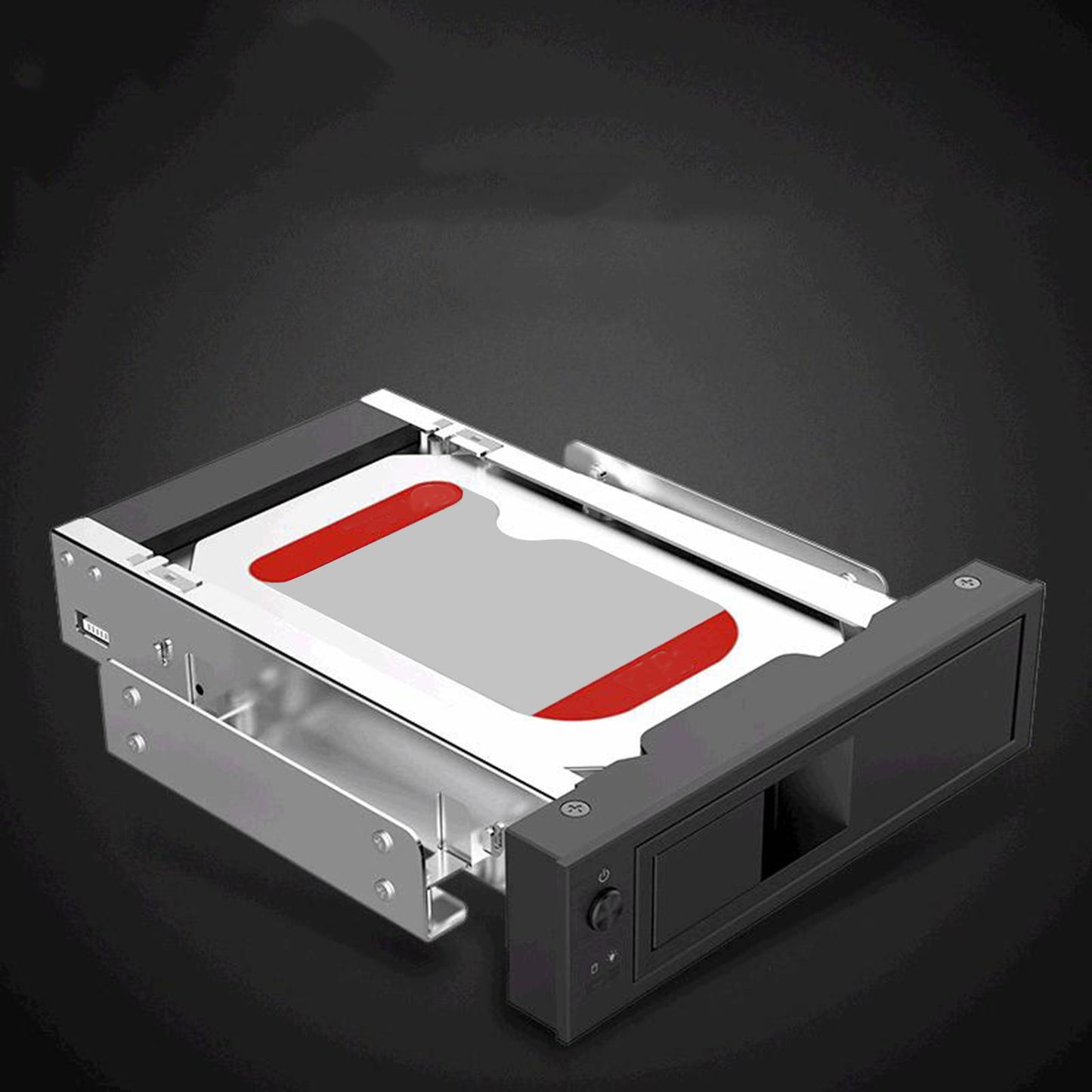 Hard Drive Caddy Mounting Bracket 3.5 inches HDD Case Plug Play Durable