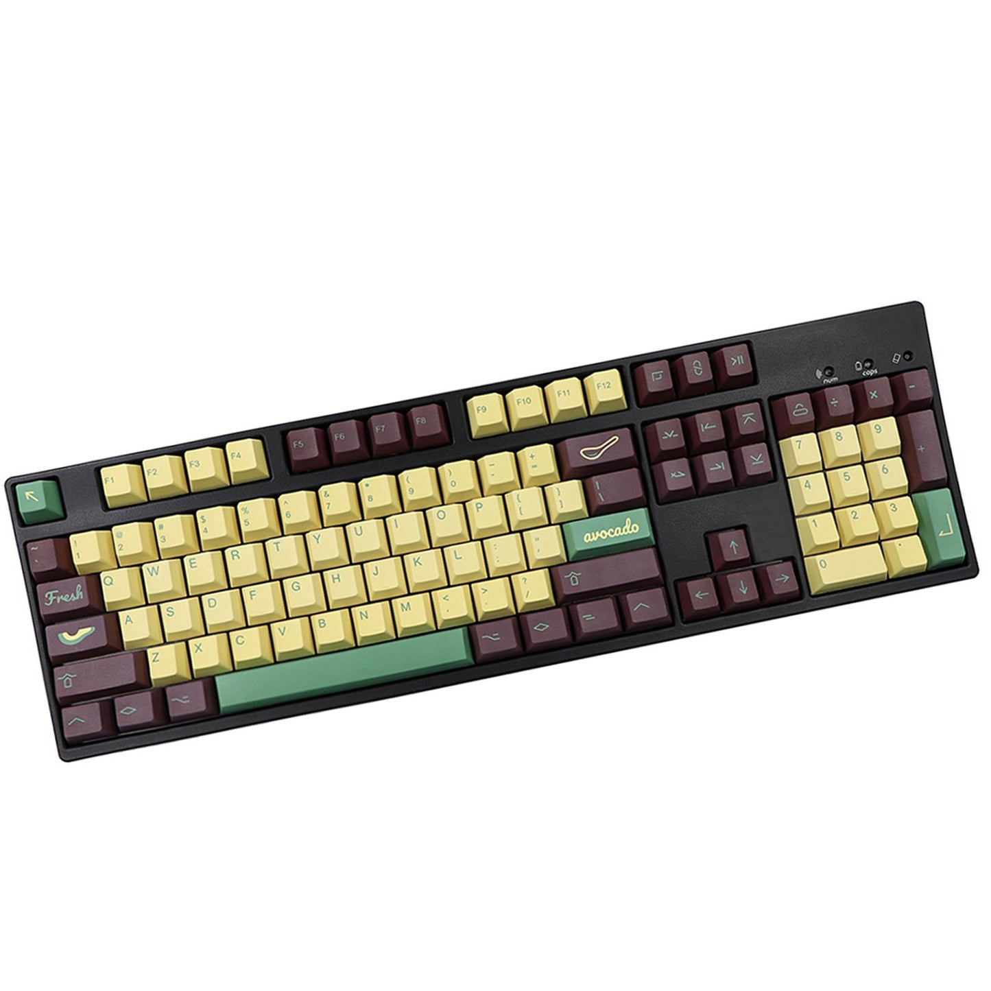 135-key Avocado style DYE-Sub PBT Keycaps Set for Most Mechanical Keyboards