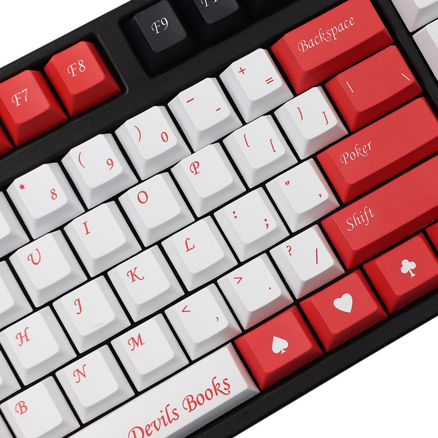 135-Key PBT Poker theme Keycaps for Cherry 61 64 68 72 98 keys Only Keycaps