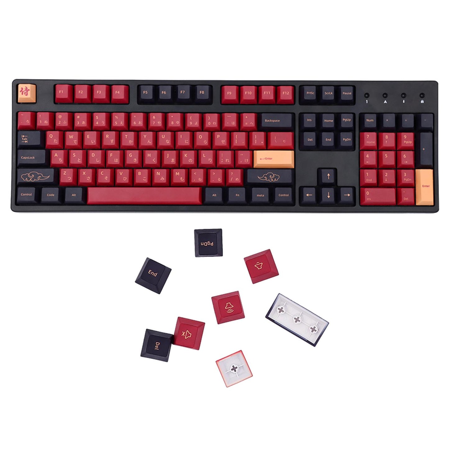 DIY PBT 130 Keys Keycaps Cherry Profile for Mechanical Keyboard Japanese